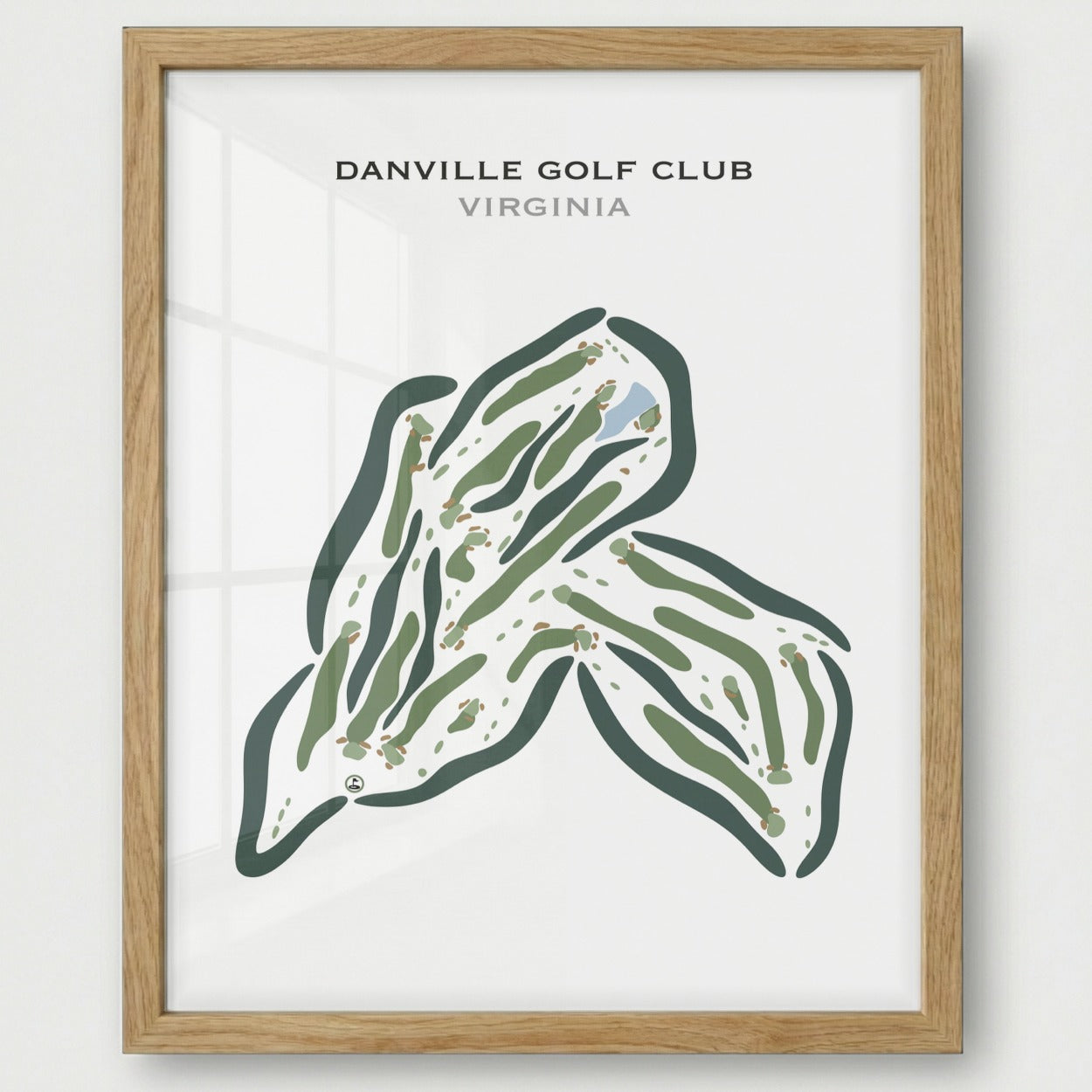Danville Golf Club, Virginia - Printed Golf Courses