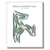 Danville Country Club, Illinois - Printed Golf Course