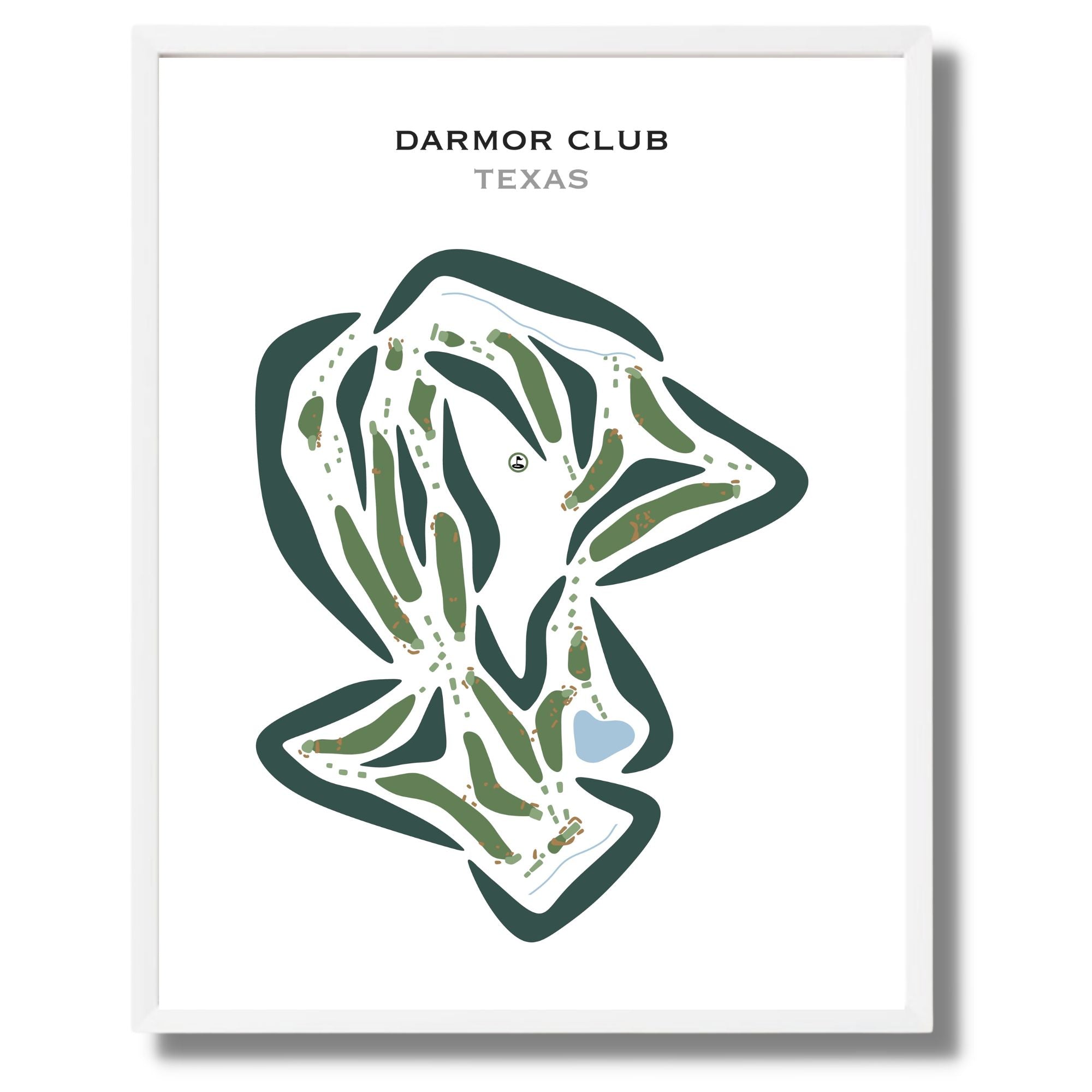 Darmor Club, Texas - Printed Golf Courses