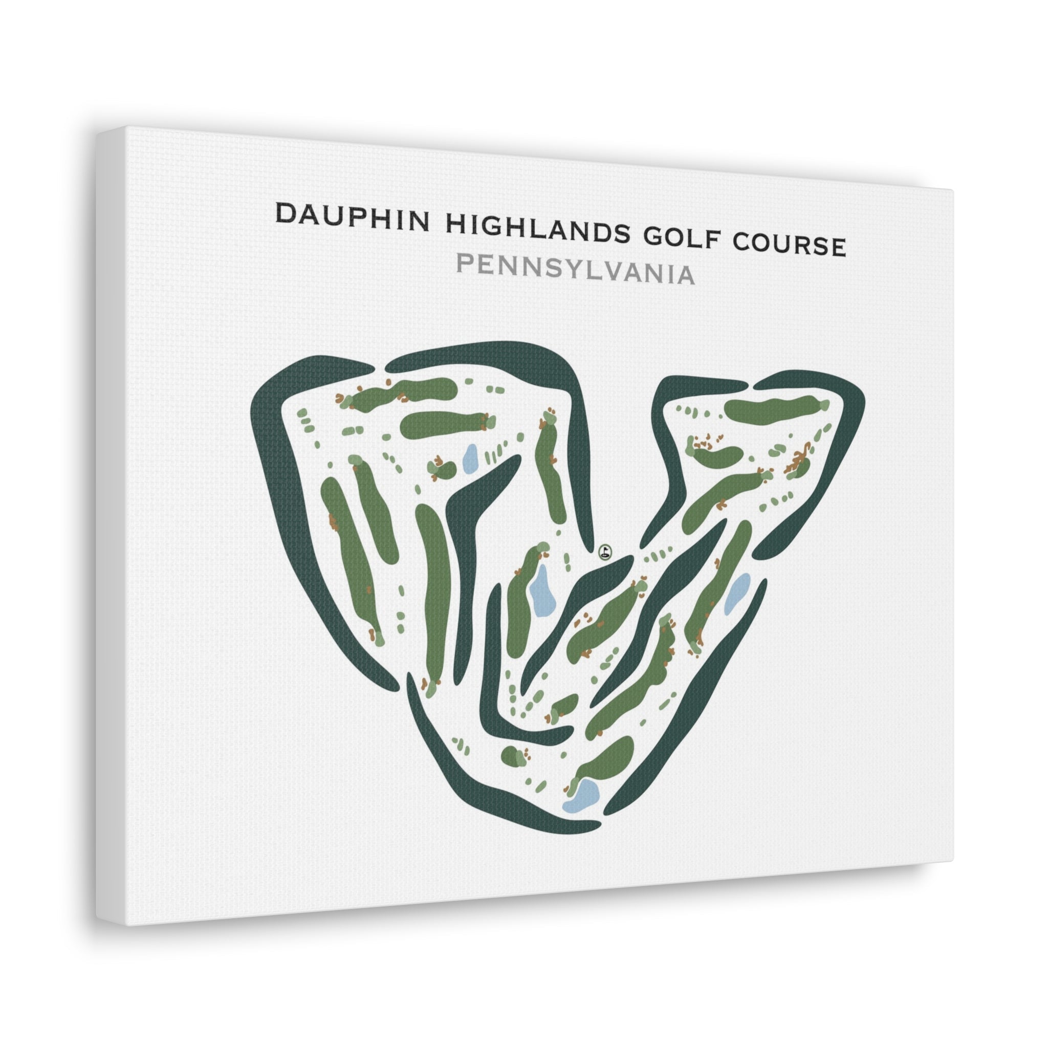 Dauphin Highlands Golf Course, Pennsylvania - Printed Golf Courses
