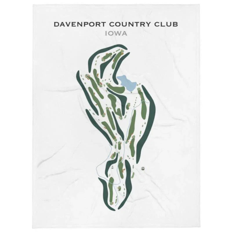 Davenport Country Club, Iowa - Printed Golf Course