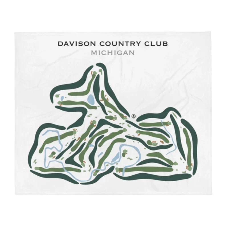 The Davison Country Club, Michigan - Printed Golf Courses