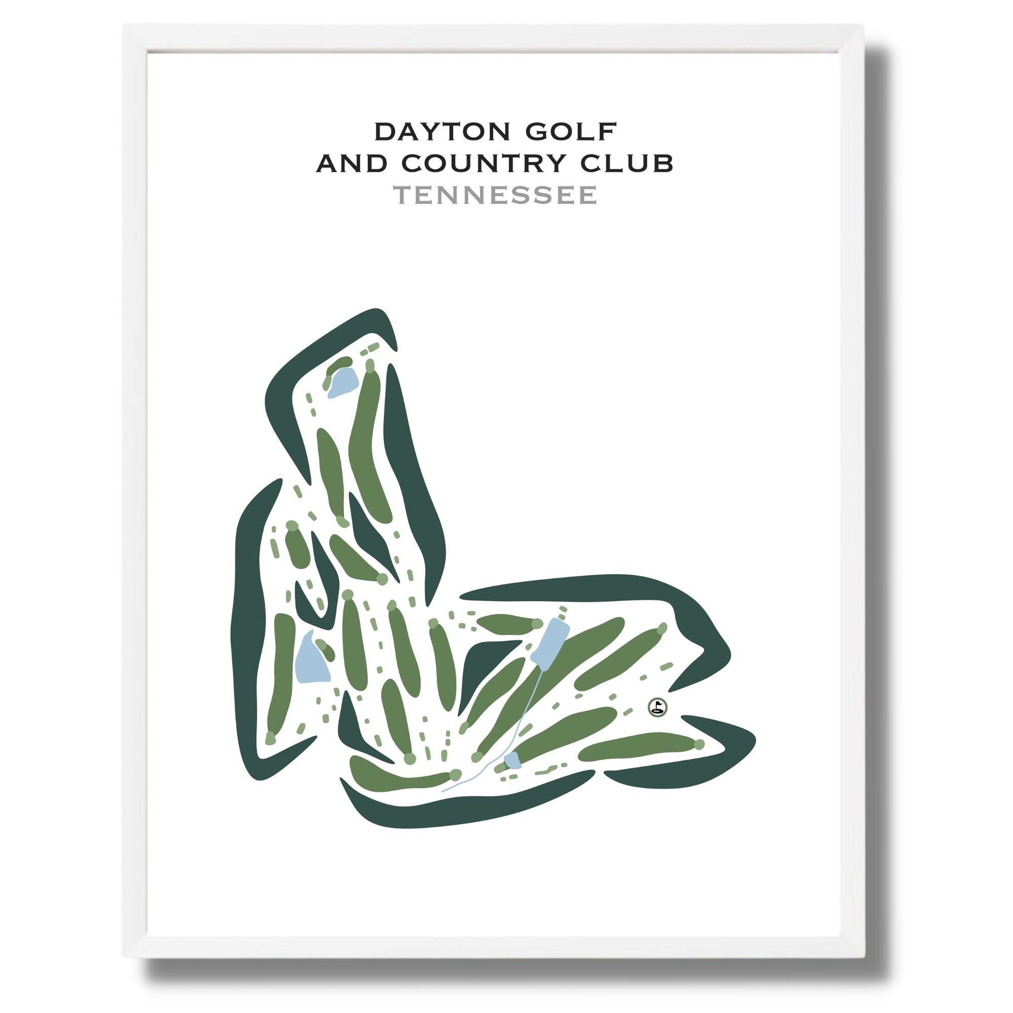 Dayton Golf & Country Club, Tennessee - Printed Golf Courses