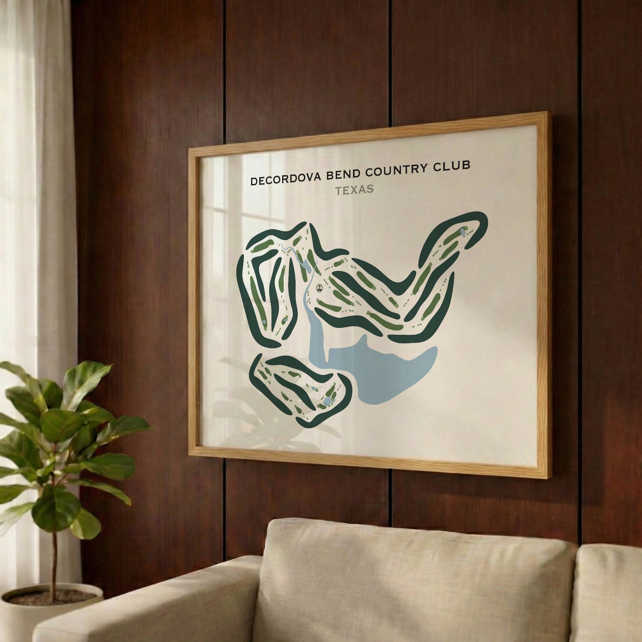 Decordova Bend Country Club, Texas - Printed Golf Courses