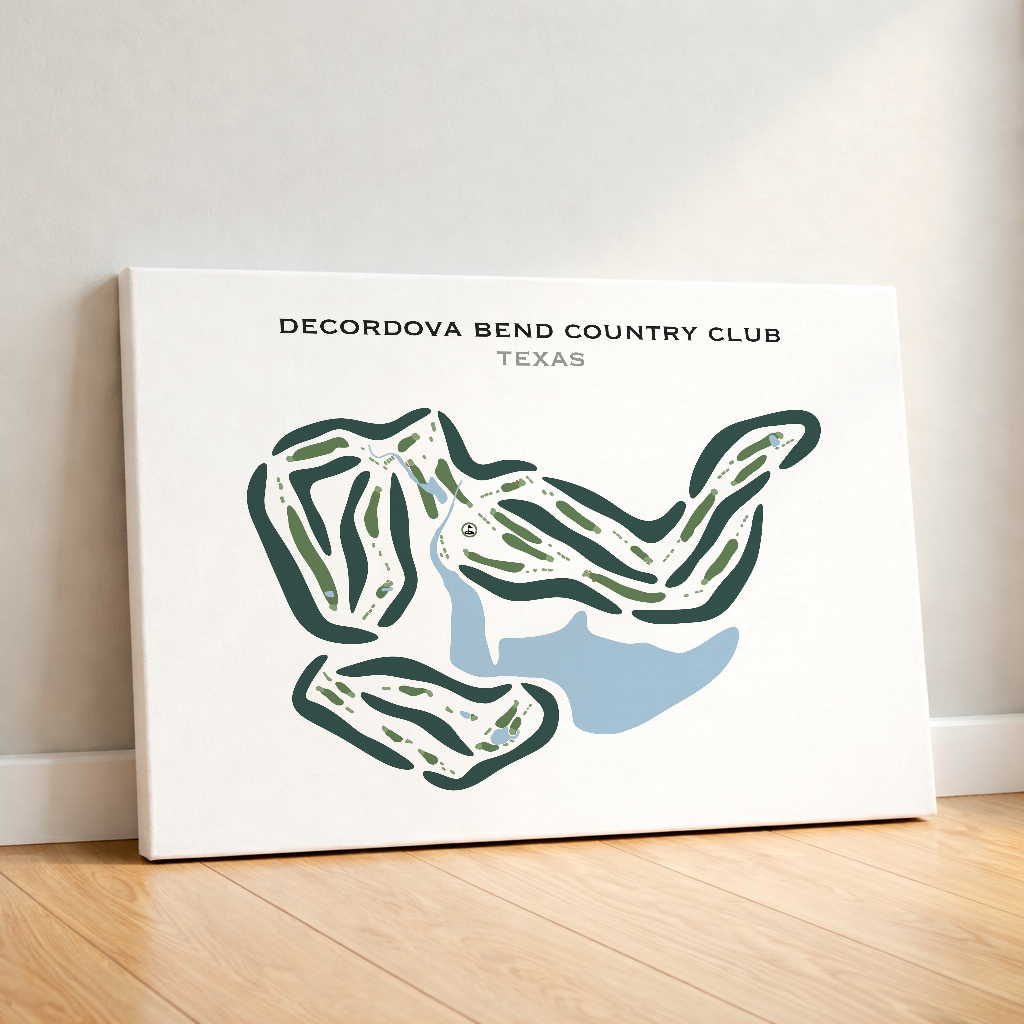 Decordova Bend Country Club, Texas - Printed Golf Courses