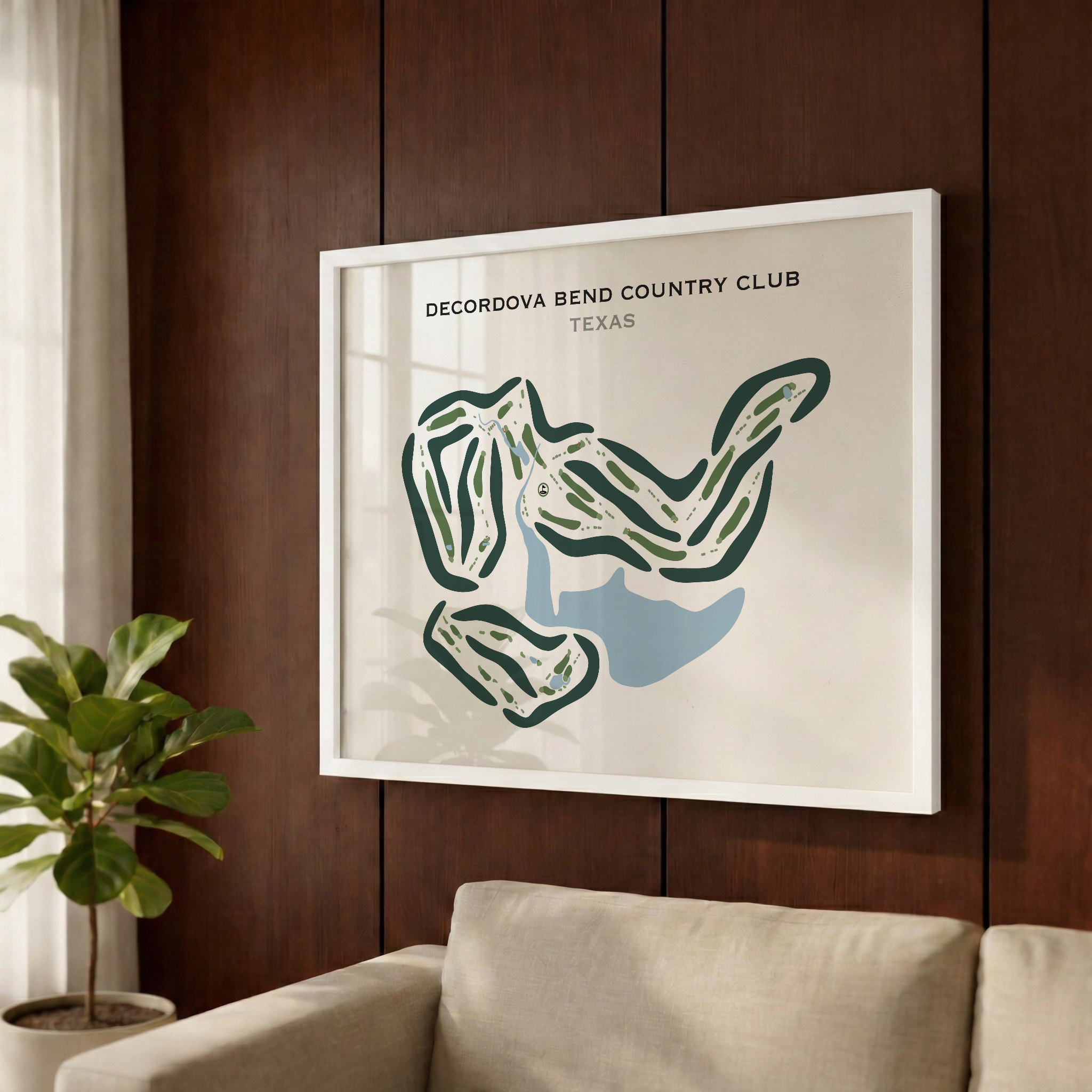 Decordova Bend Country Club, Texas - Printed Golf Courses
