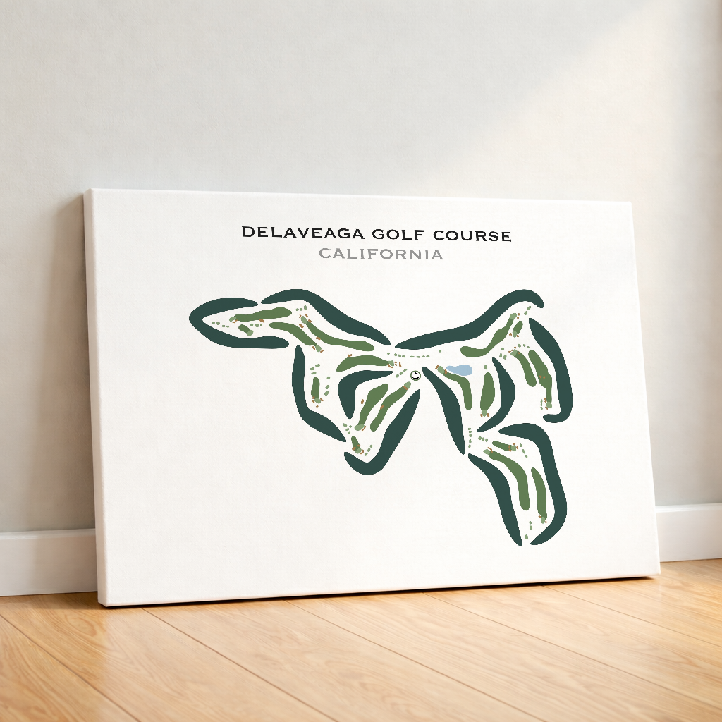 DeLaveaga Golf Course, California - Printed Golf Course