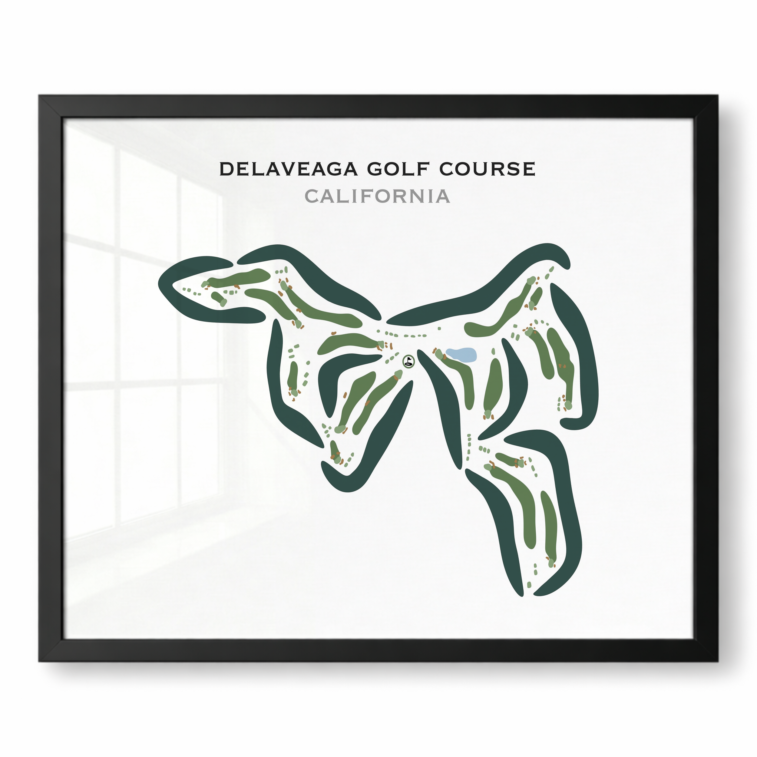 DeLaveaga Golf Course, California - Printed Golf Course