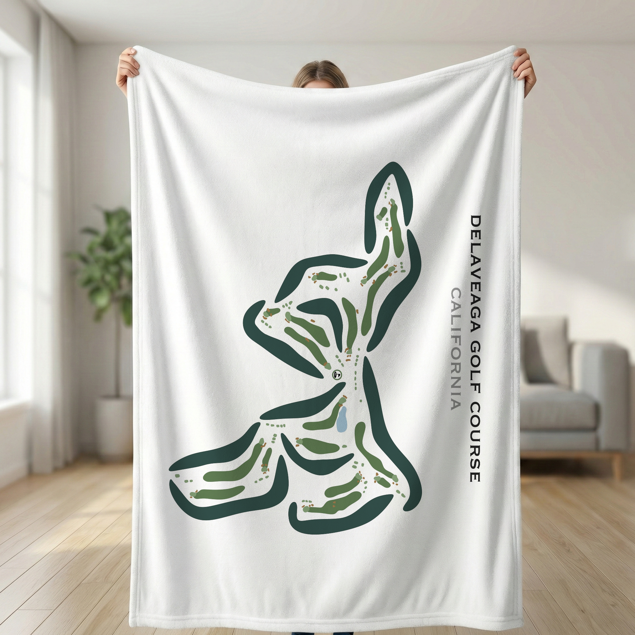 DeLaveaga Golf Course, California - Printed Golf Course