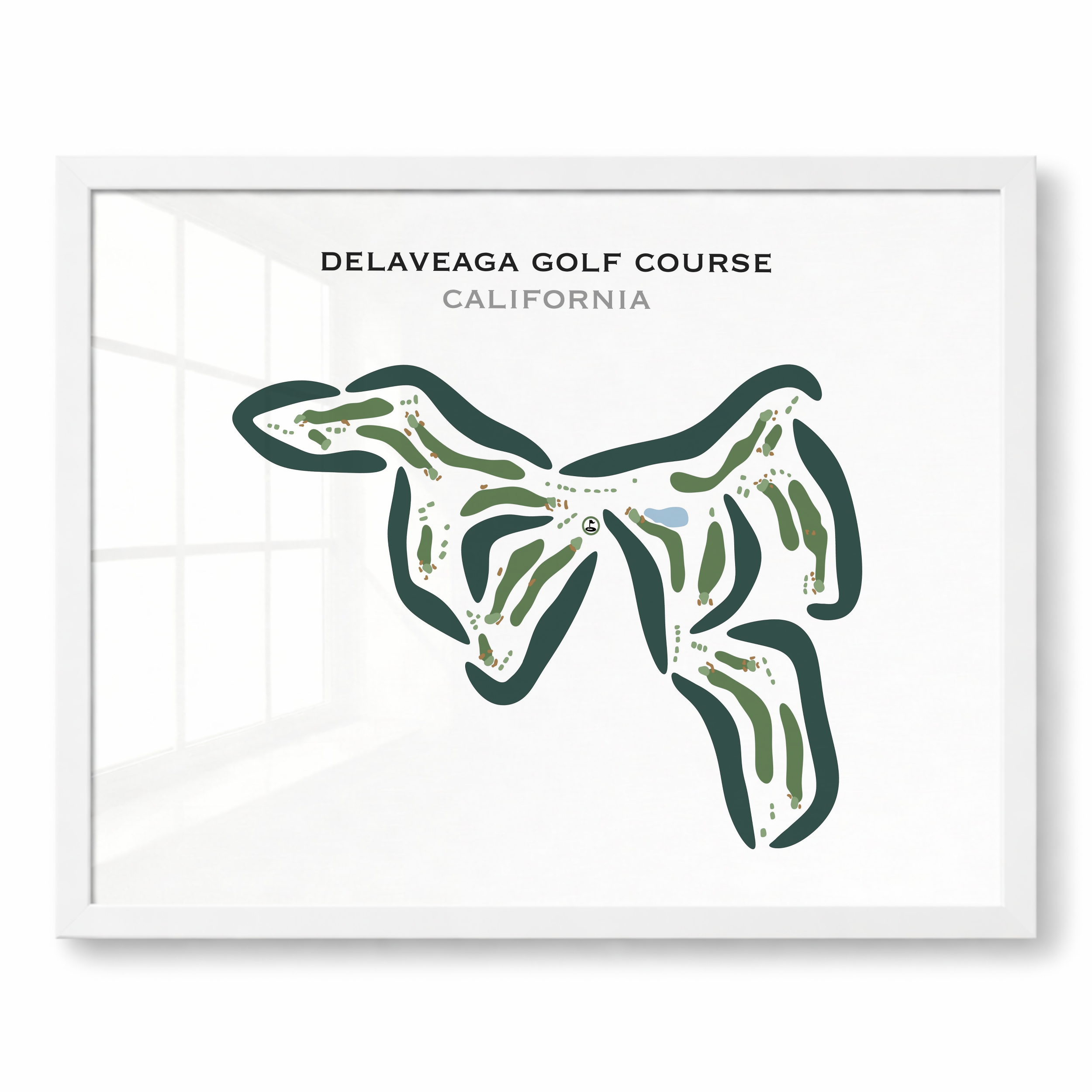 DeLaveaga Golf Course, California - Printed Golf Course