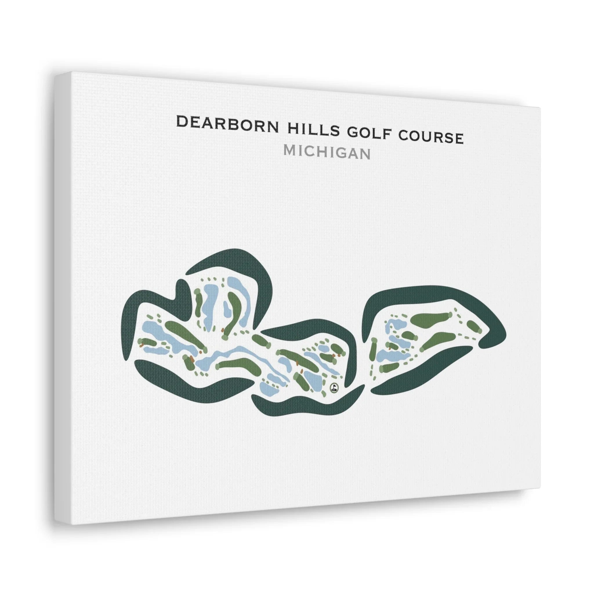 Dearborn Hills Golf Course, Michigan - Printed Golf Courses