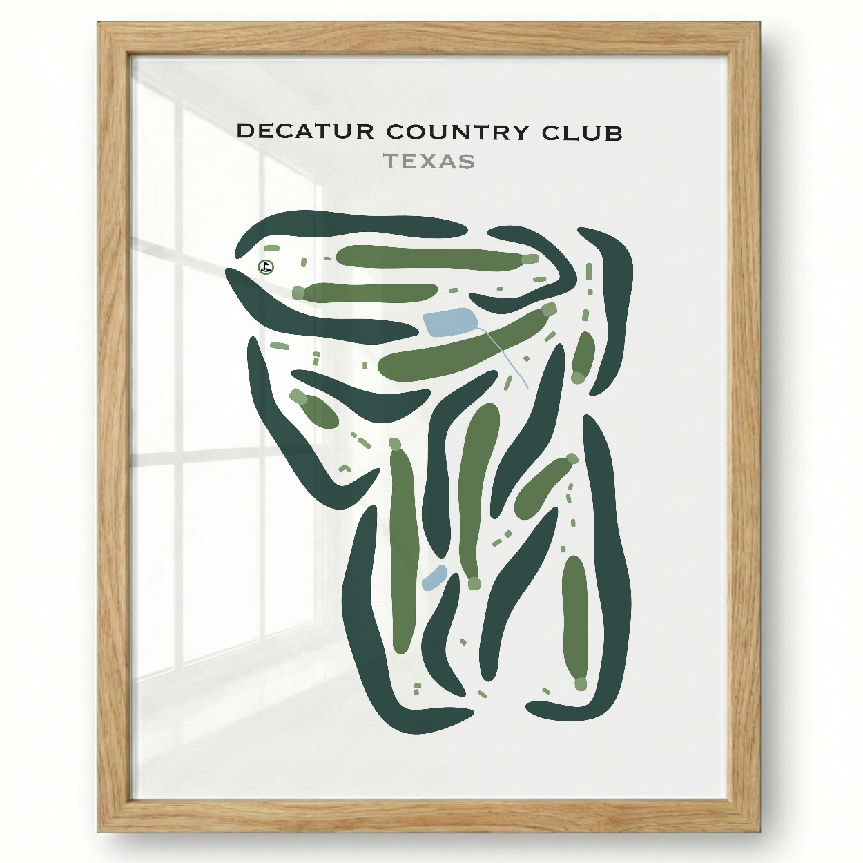 Decatur Country Club, Texas - Printed Golf Courses