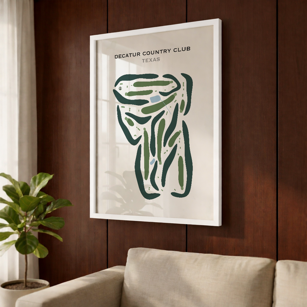Decatur Country Club, Texas - Printed Golf Courses