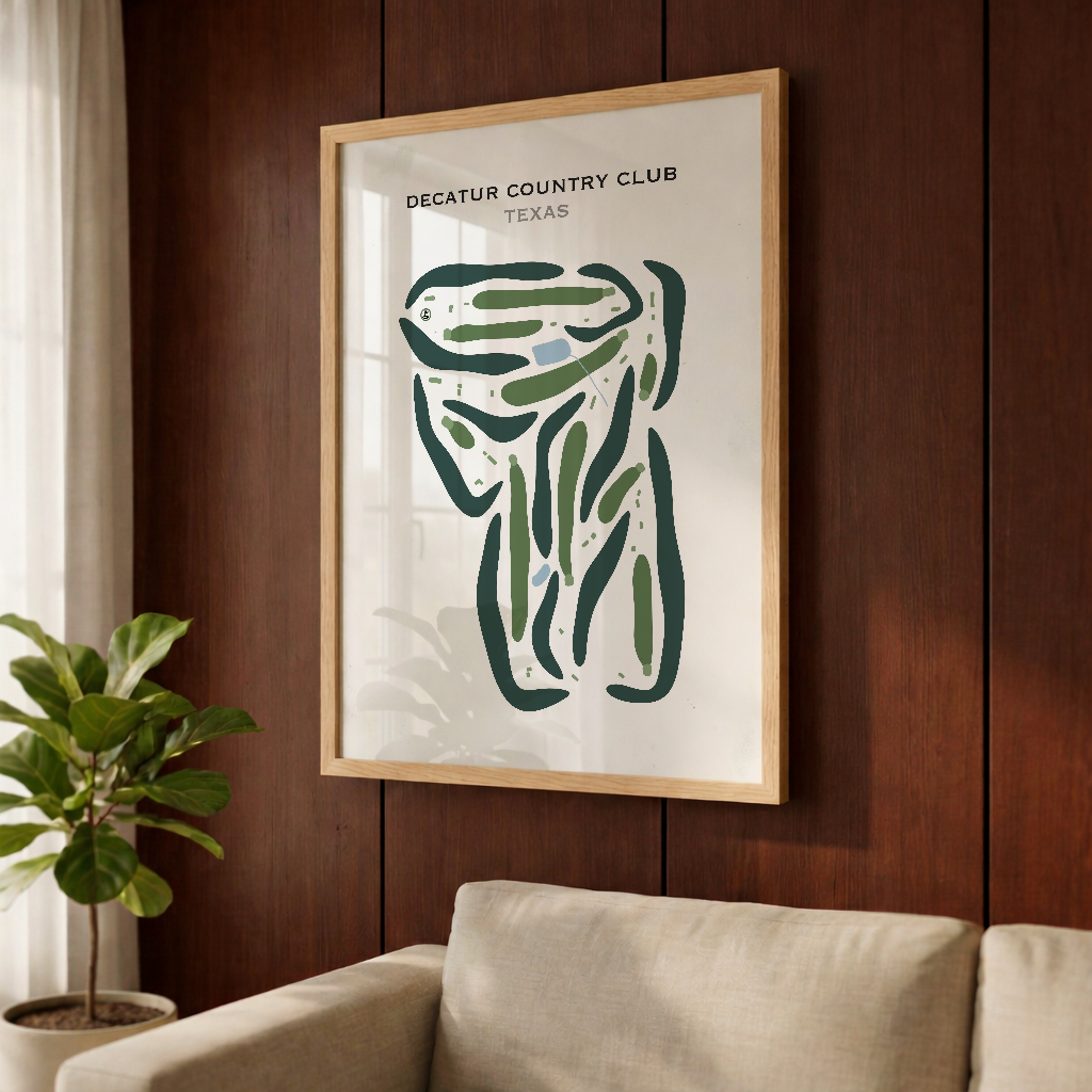 Decatur Country Club, Texas - Printed Golf Courses