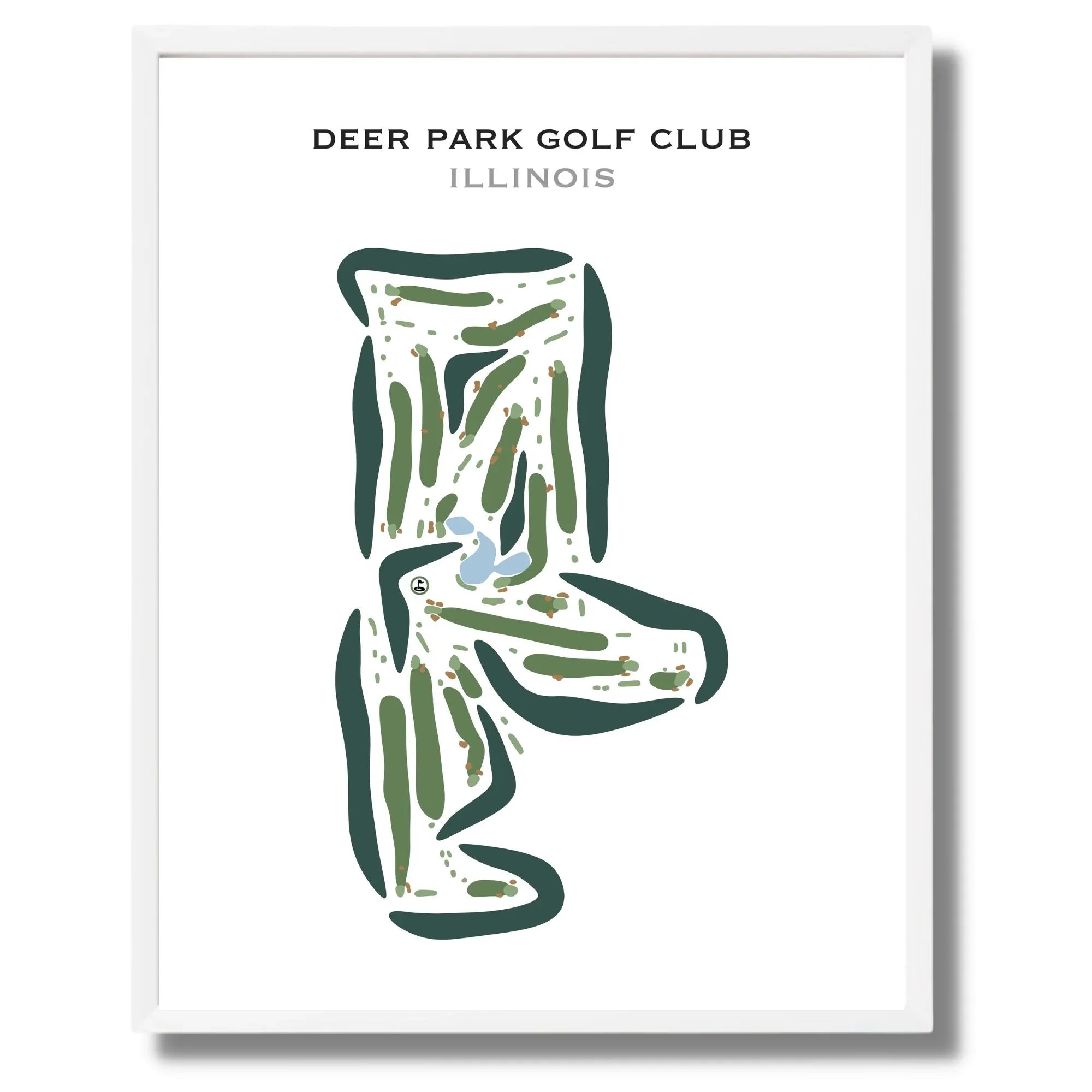 Deer Park Golf Club, Illinois - Printed Golf Courses