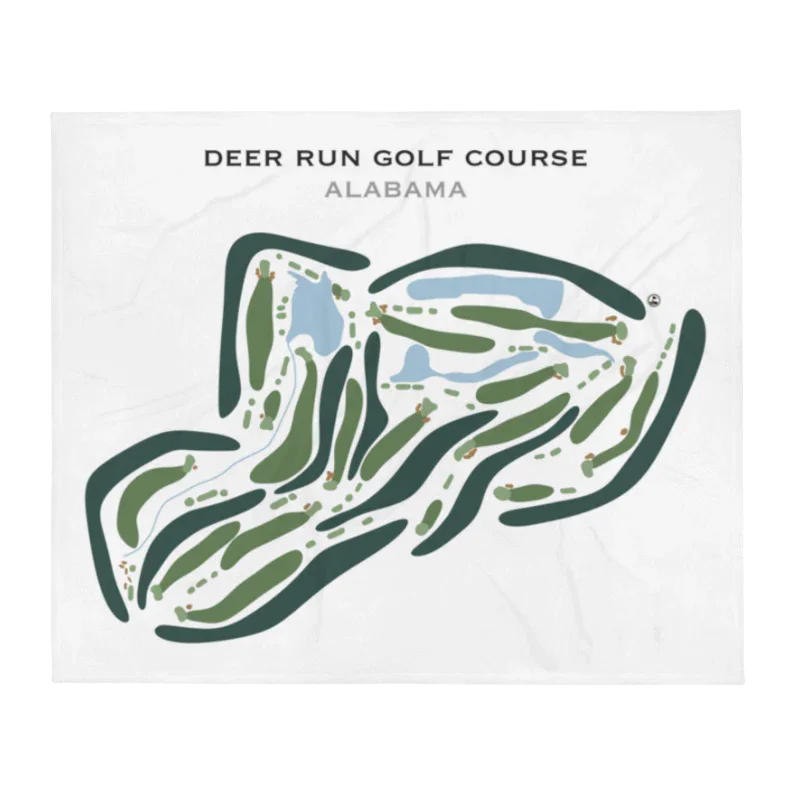 Deer Run Golf Course, Alabama - Printed Golf Course