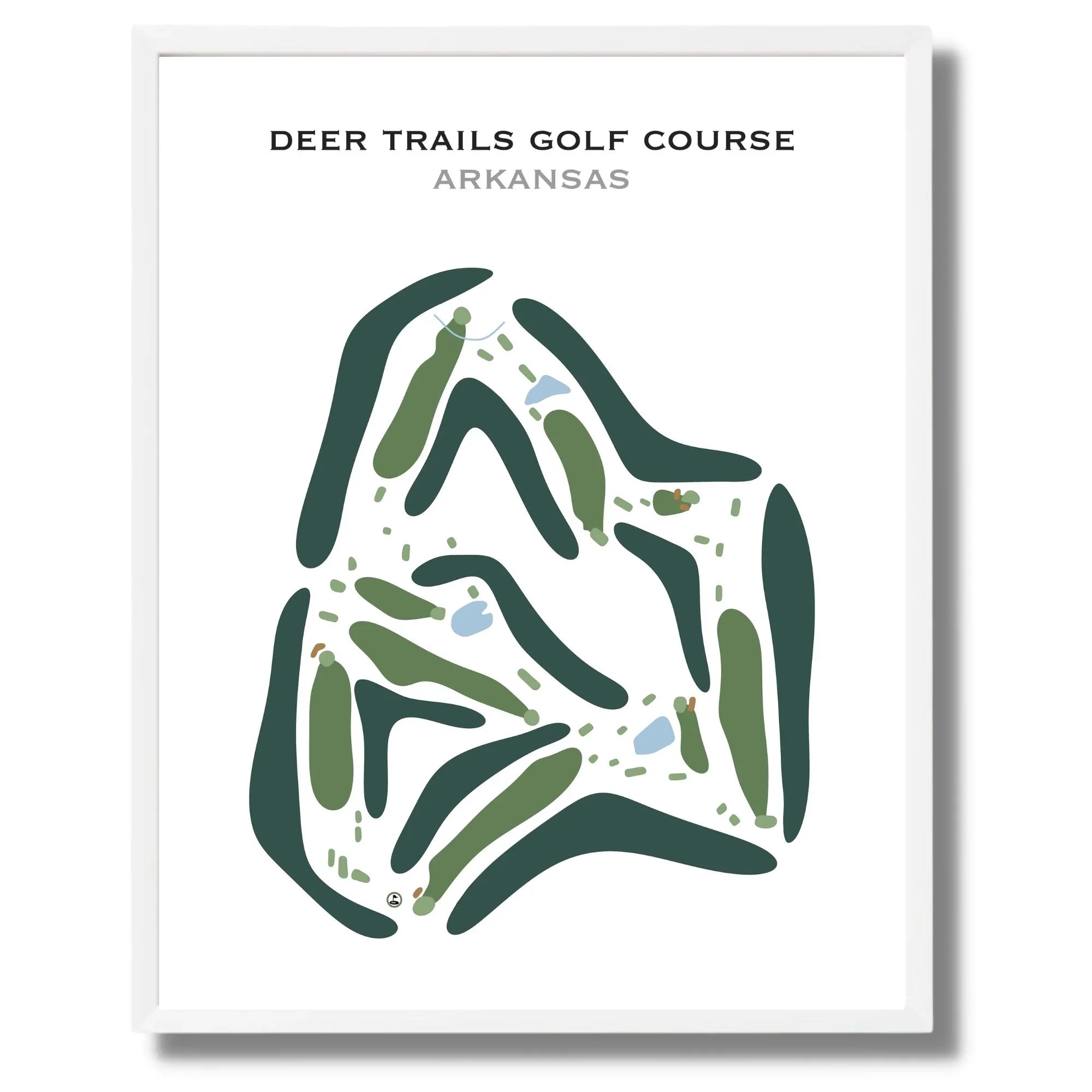 Deer Trails Golf Course, Arkansas - Printed Golf Courses
