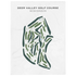 Deer Valley Golf Course, Wisconsin - Printed Golf Courses
