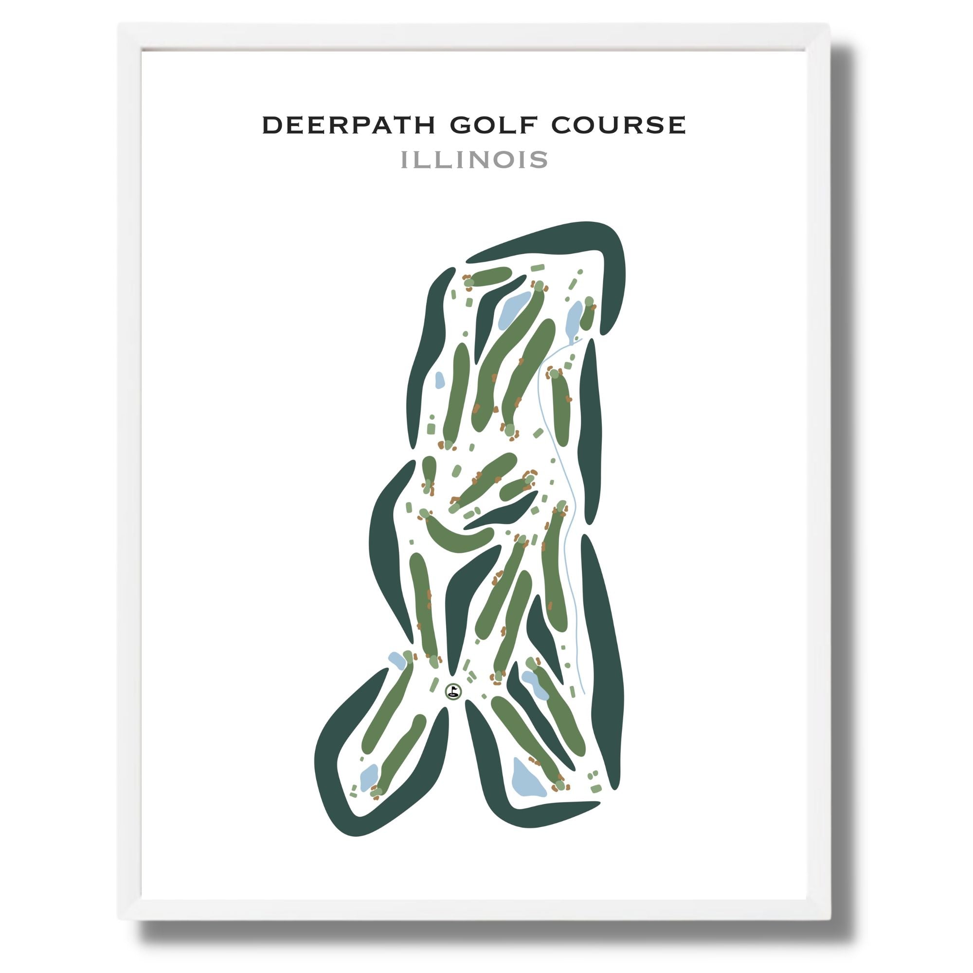 Deerpath Golf Course, Illinois - Printed Golf Courses