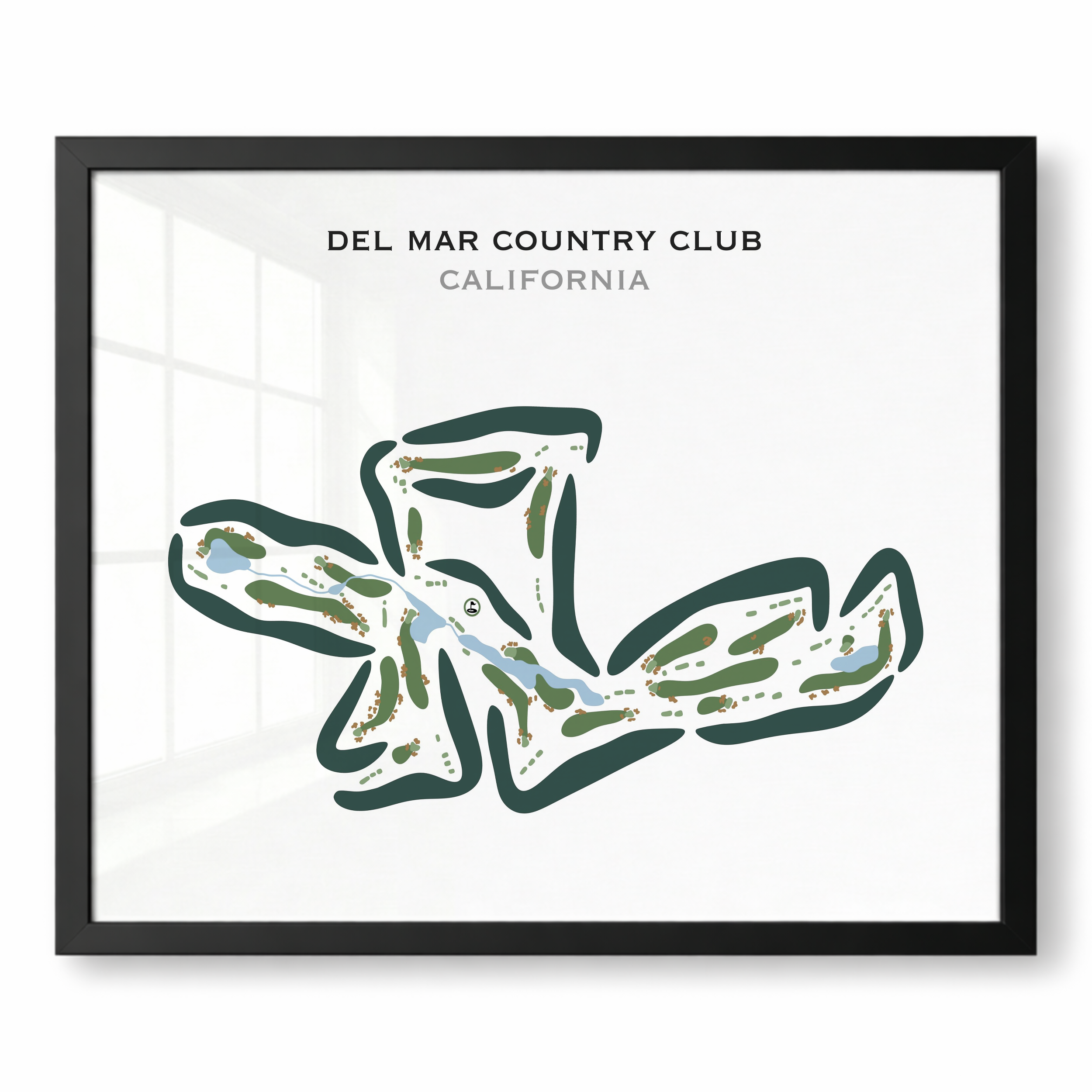 Del Mar Country Club, California - Printed Golf Courses
