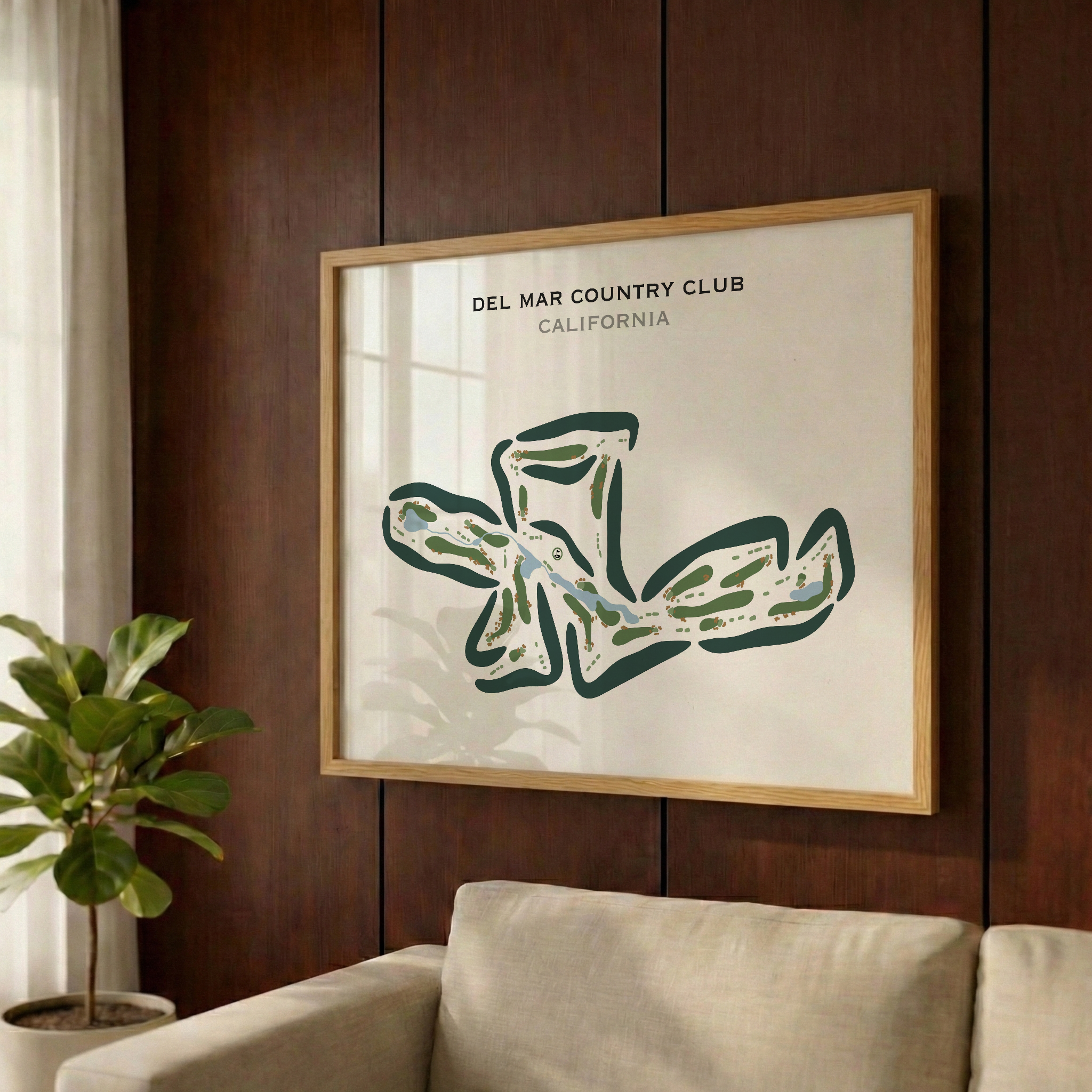 Del Mar Country Club, California - Printed Golf Courses