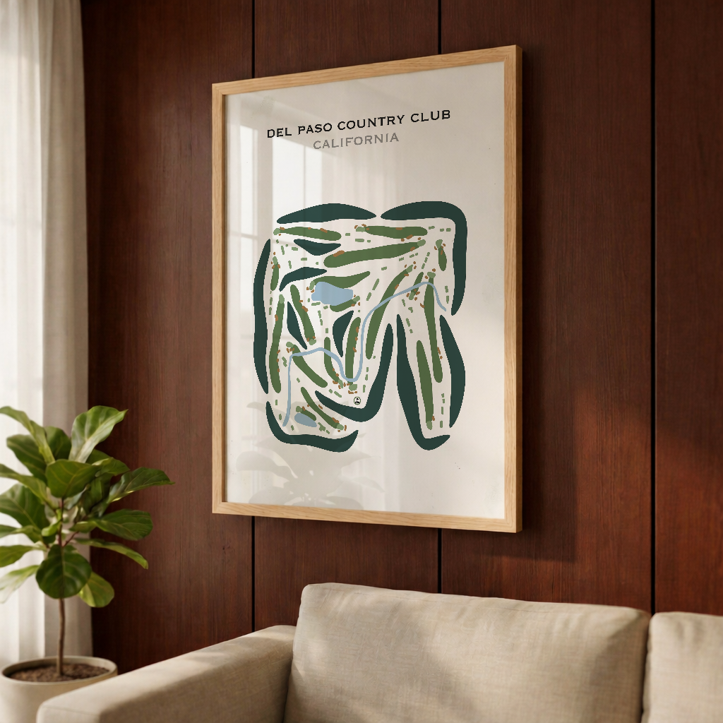 Del Paso Country Club, California - Printed Golf Courses