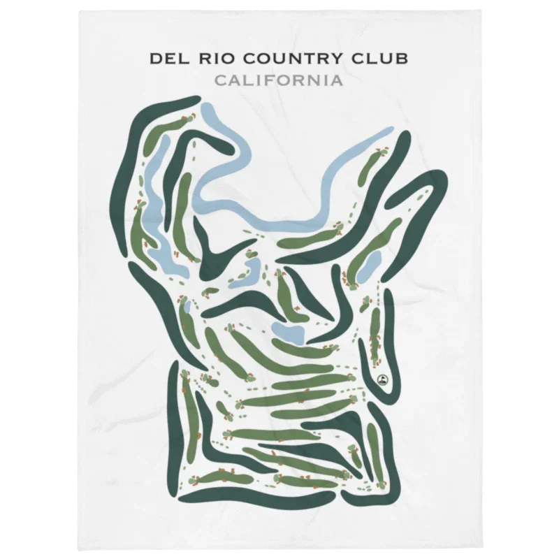 Del Rio Country Club, Modesto, California - Printed Golf Course