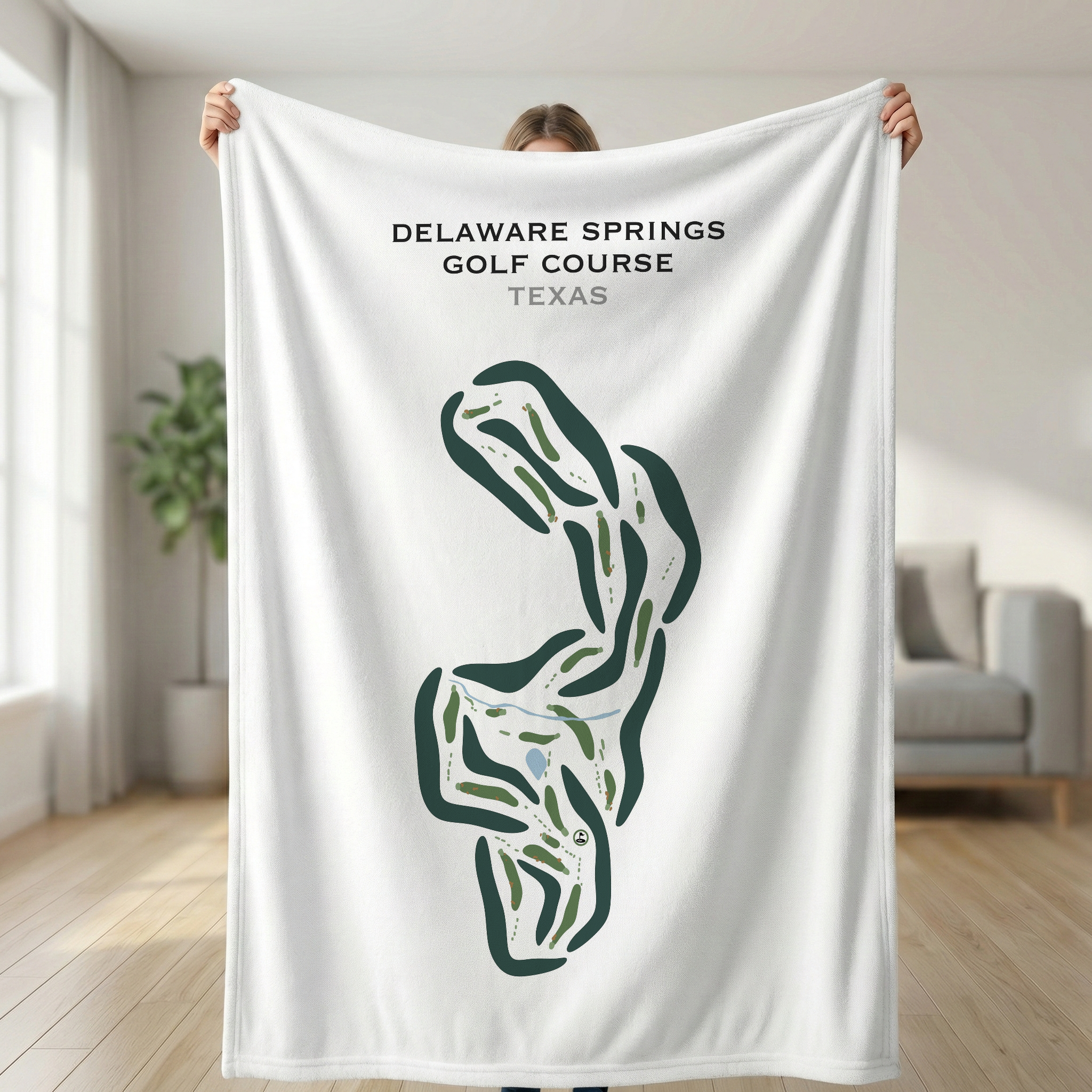 Delaware Springs Golf Course, Texas - Printed Golf Course