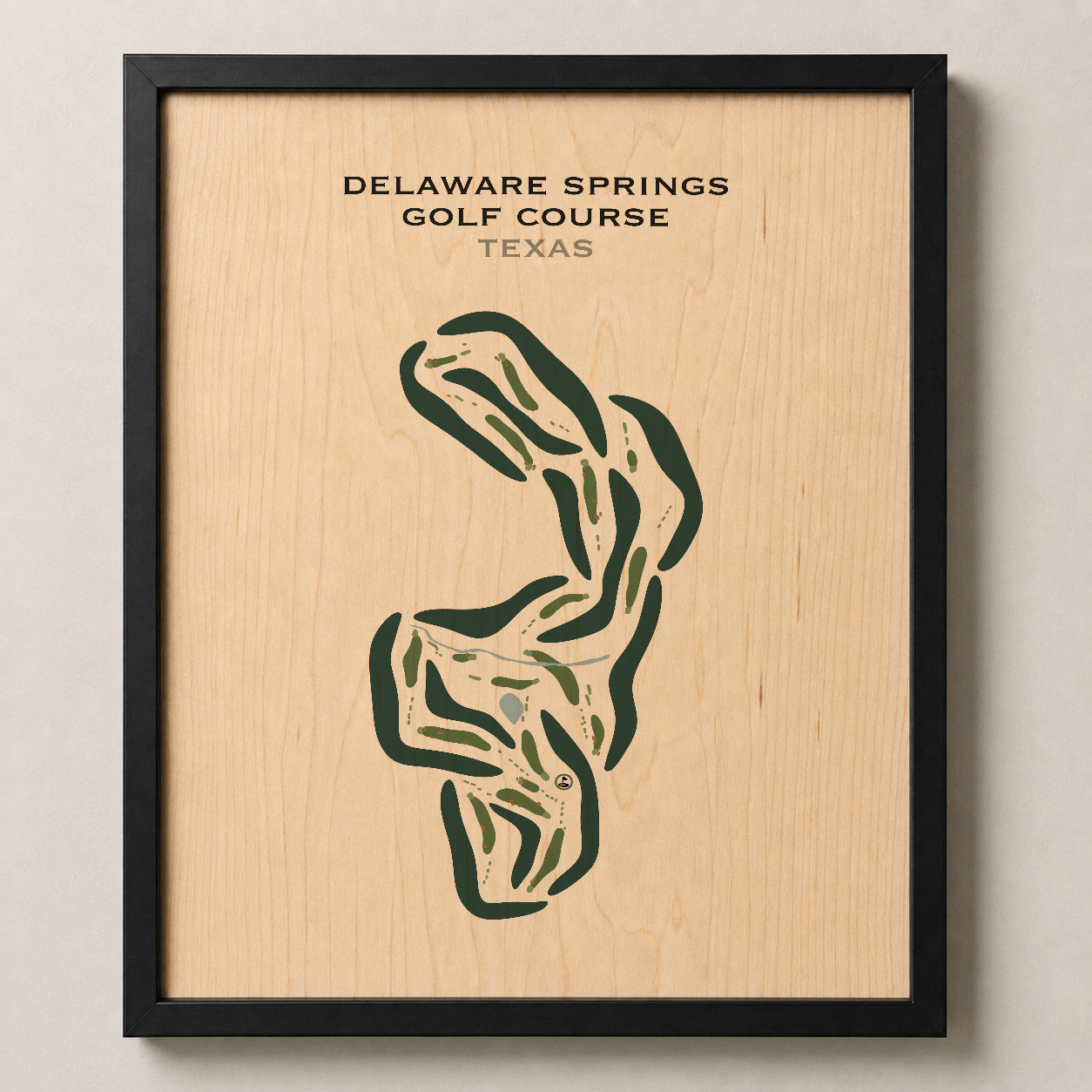 Delaware Springs Golf Course, Texas - Printed Golf Course