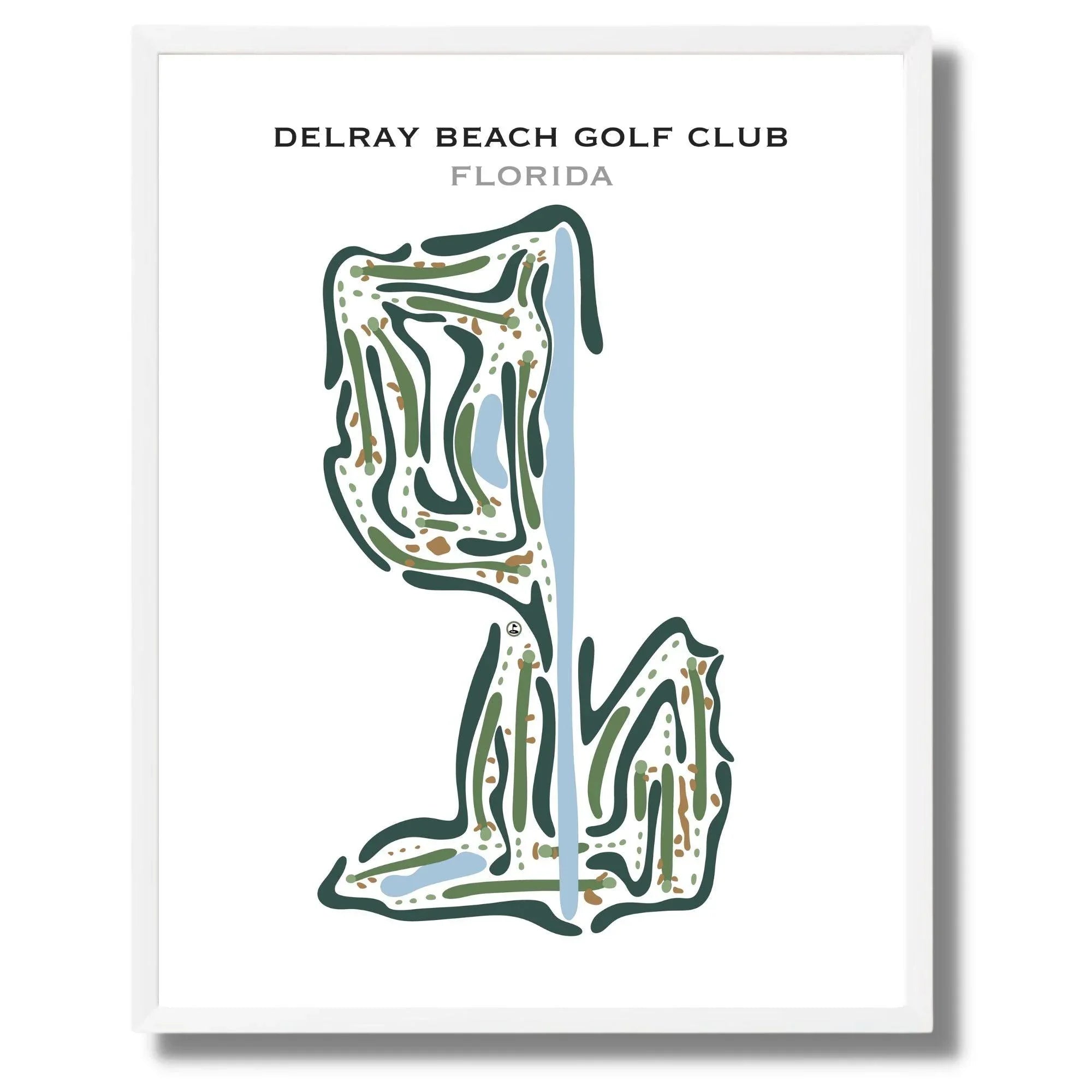 Delray Beach Golf Club, Florida - Printed Golf Courses