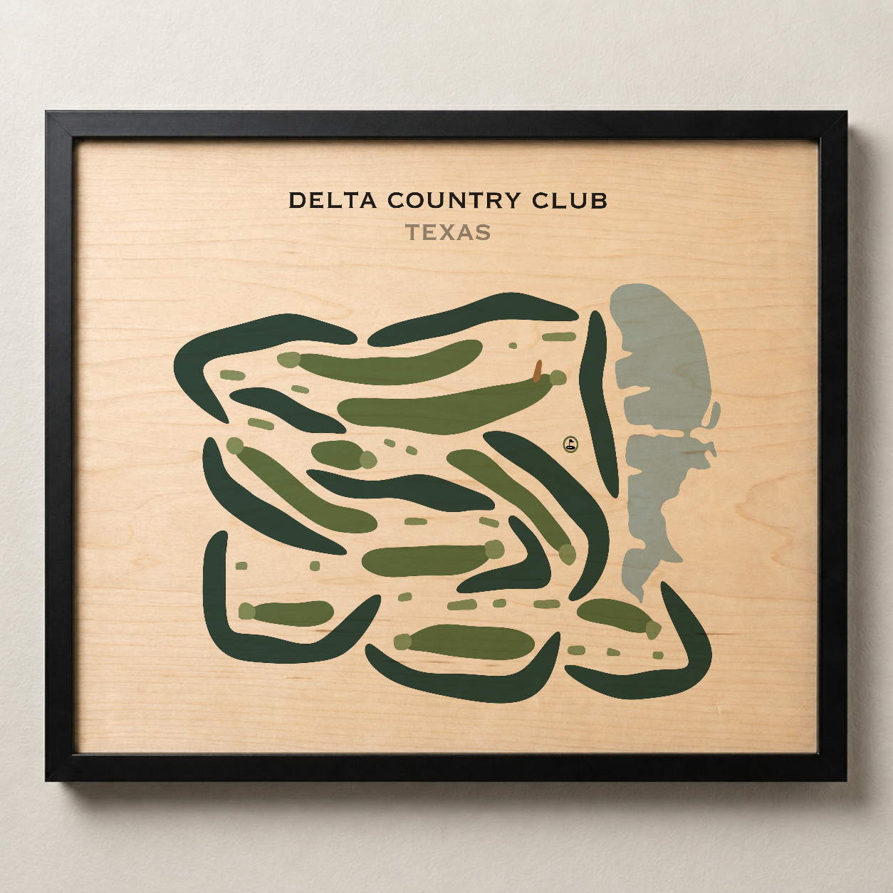 Delta Country Club, Texas - Printed Golf Courses