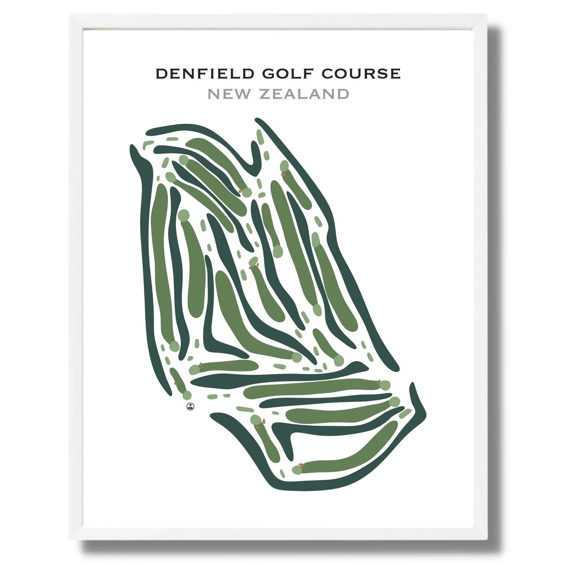 Denfield Golf Course, New Zealand - Printed Golf Courses