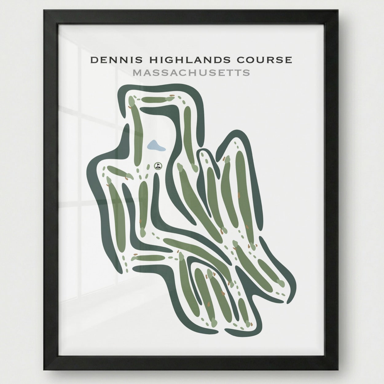 Dennis Highlands Golf Course, Massachusetts - Printed Golf Courses