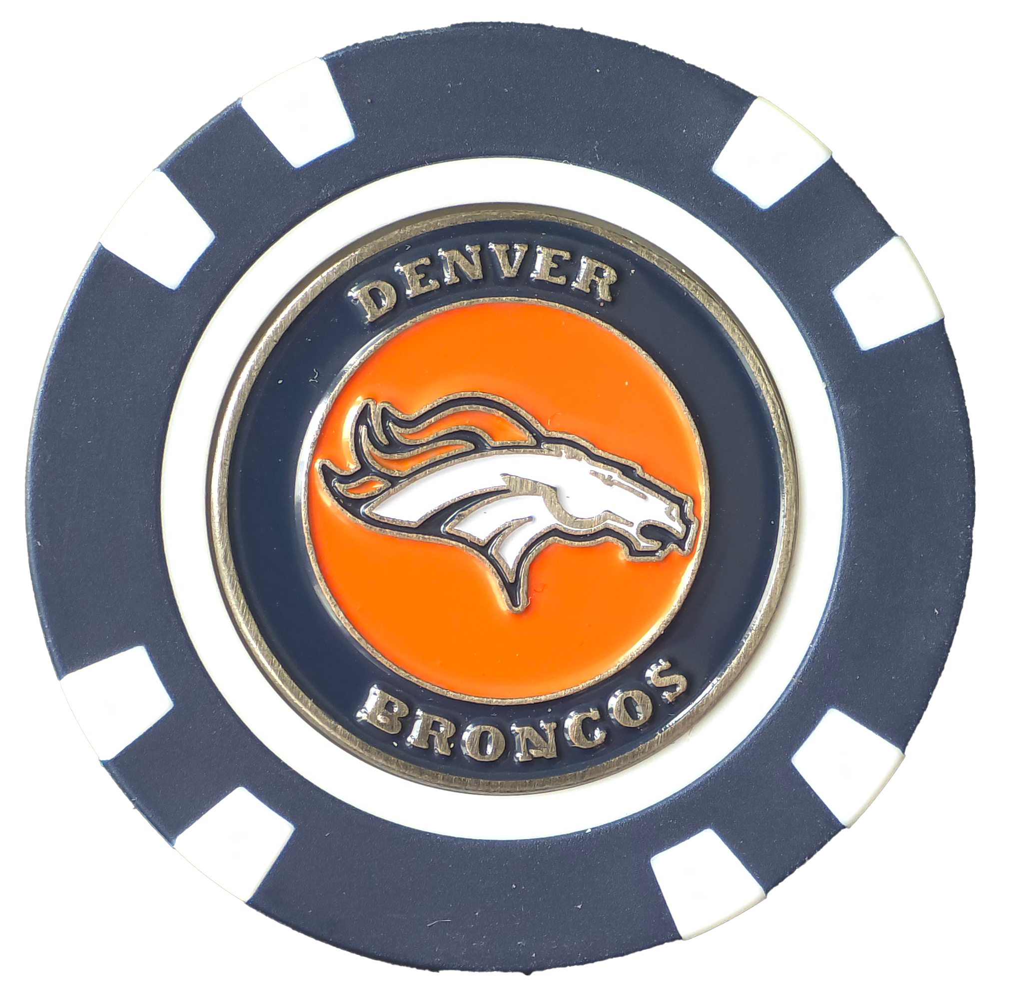 Officially Licensed Denver Broncos Poker Chip Ball Marker