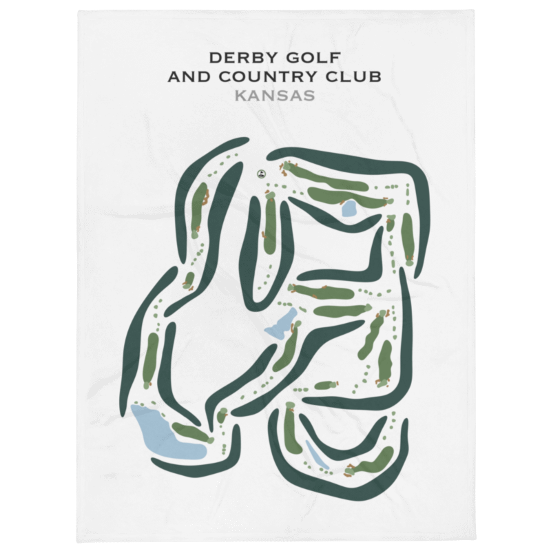 Derby Golf & Country Club, Kansas - Printed Golf Courses