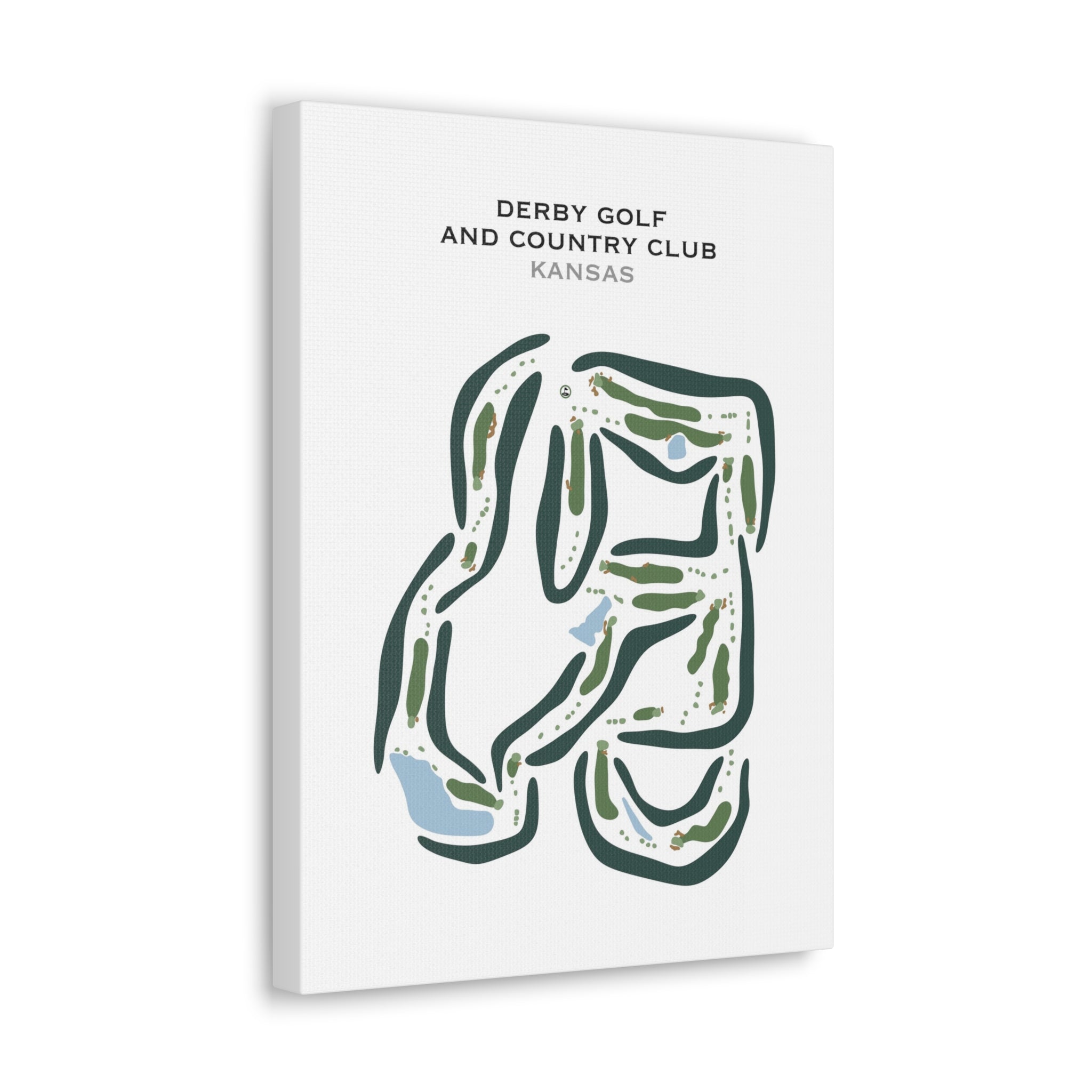 Derby Golf & Country Club, Kansas - Printed Golf Courses