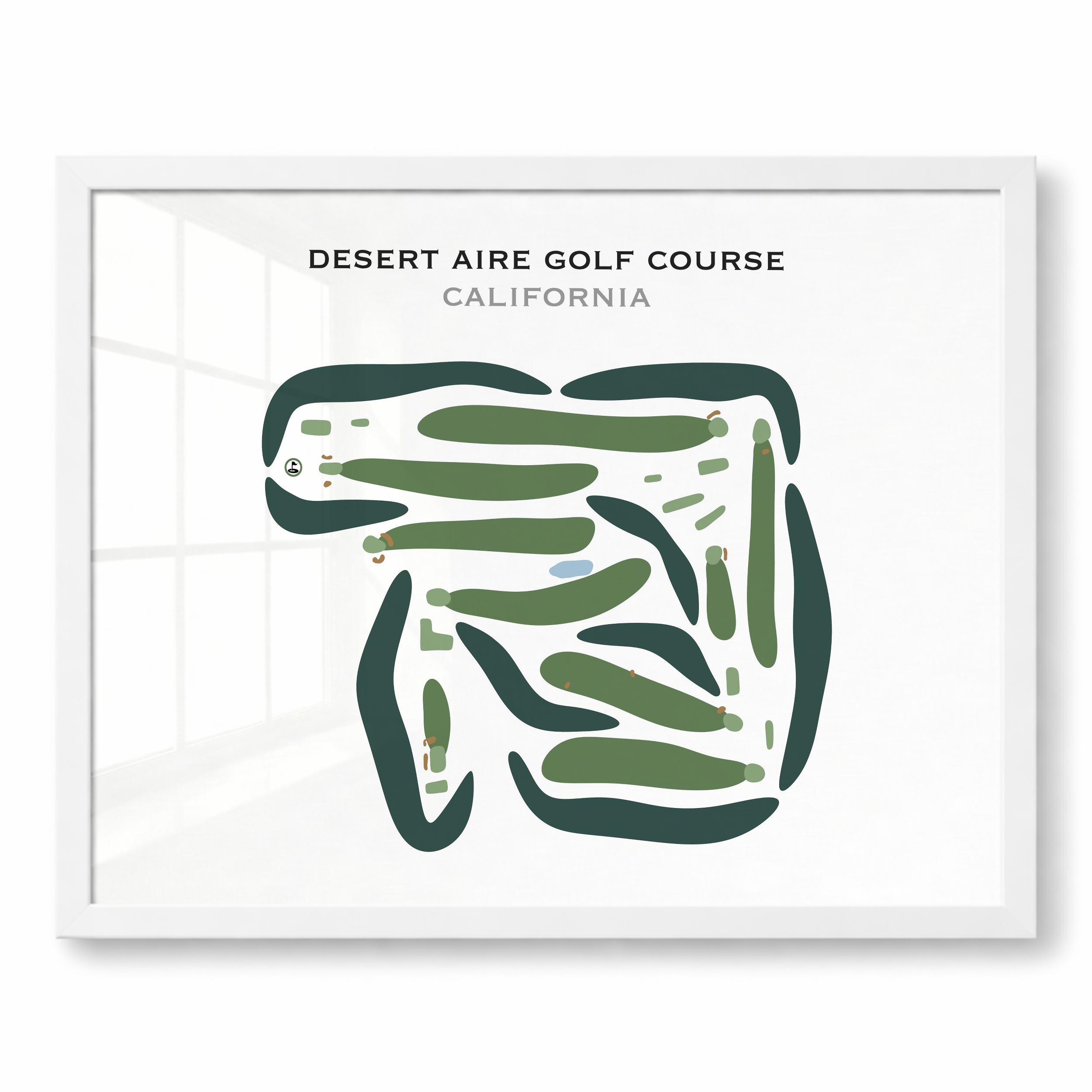 Desert Aire Golf Course, California - Printed Golf Courses