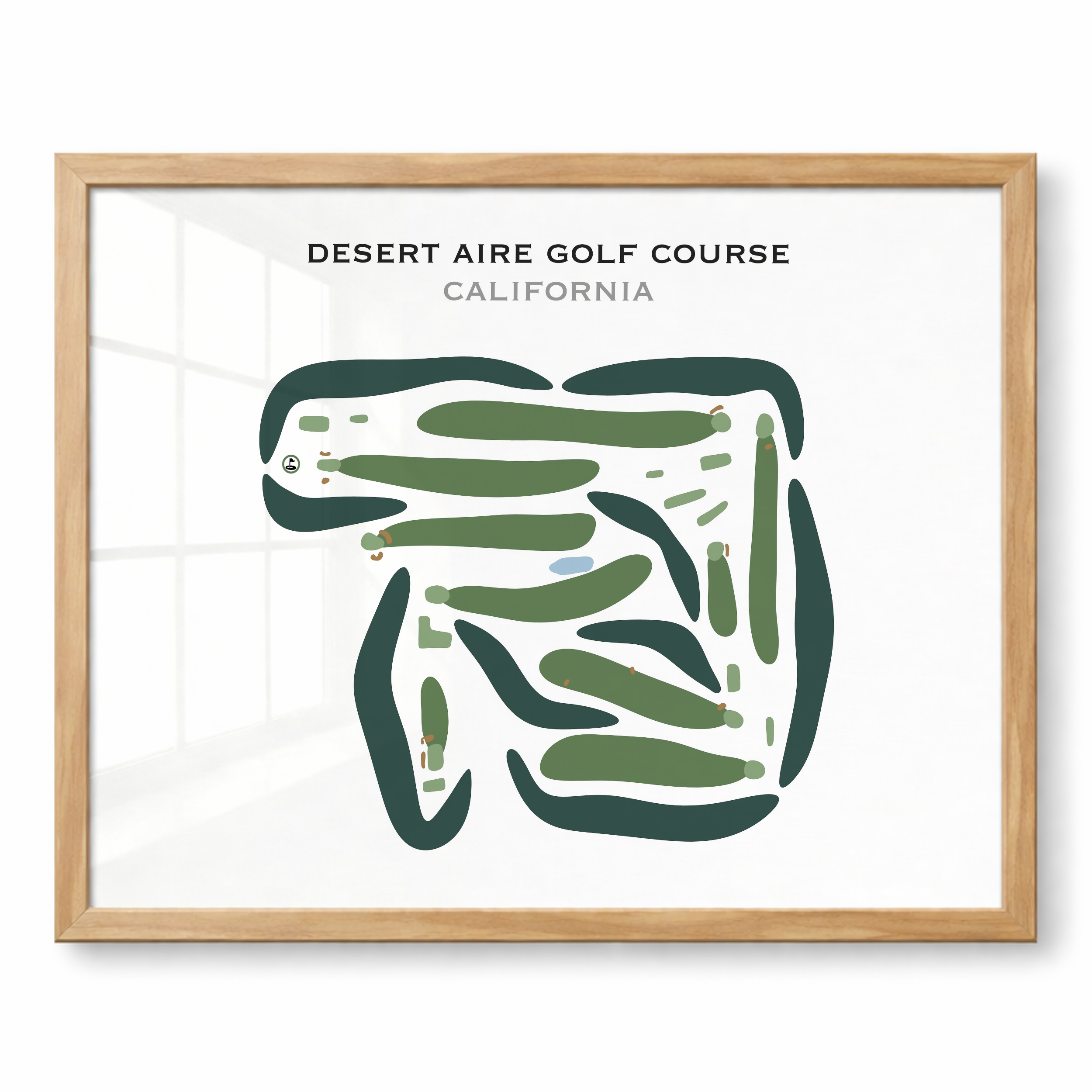 Desert Aire Golf Course, California - Printed Golf Courses