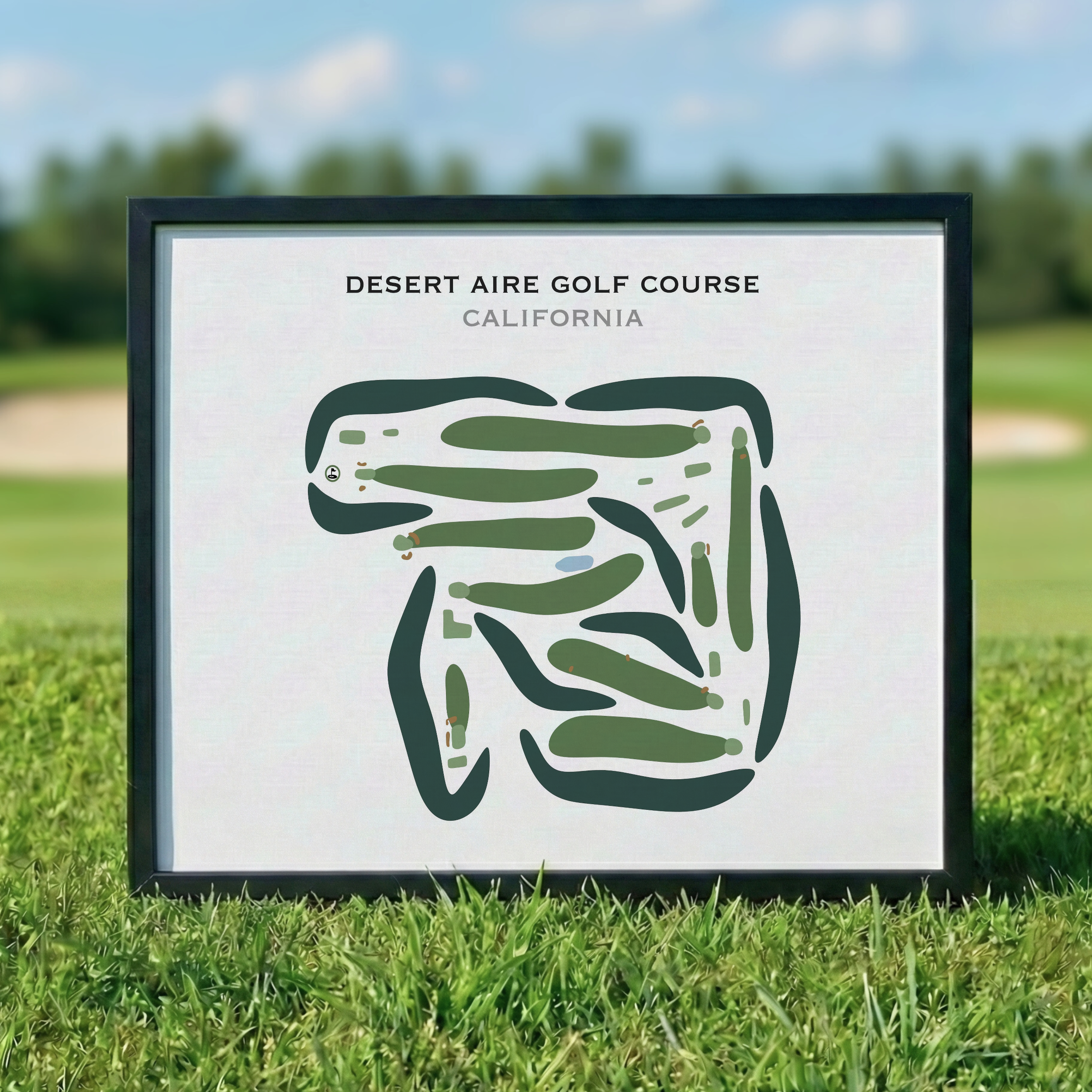 Desert Aire Golf Course, California - Printed Golf Courses