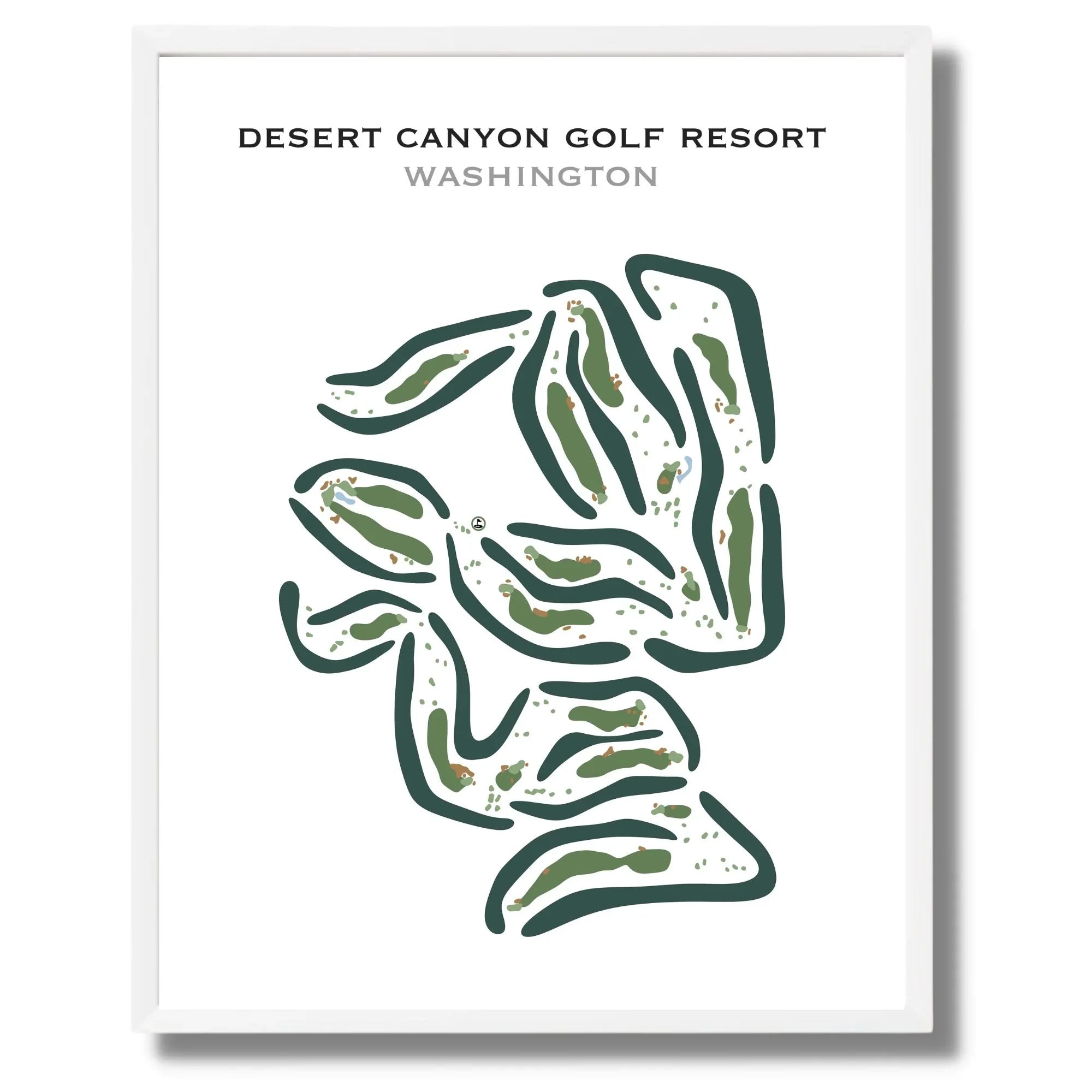 Desert Canyon Golf Resort, Washington - Printed Golf Courses
