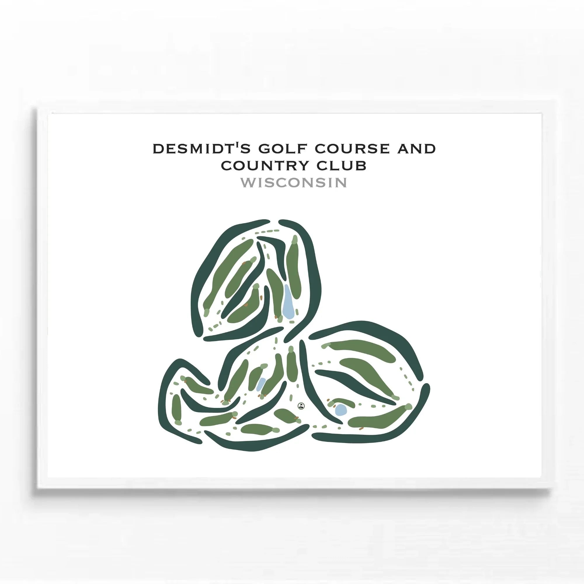 Desmidt's Golf Course & Country Club, Wisconsin - Printed Golf Courses