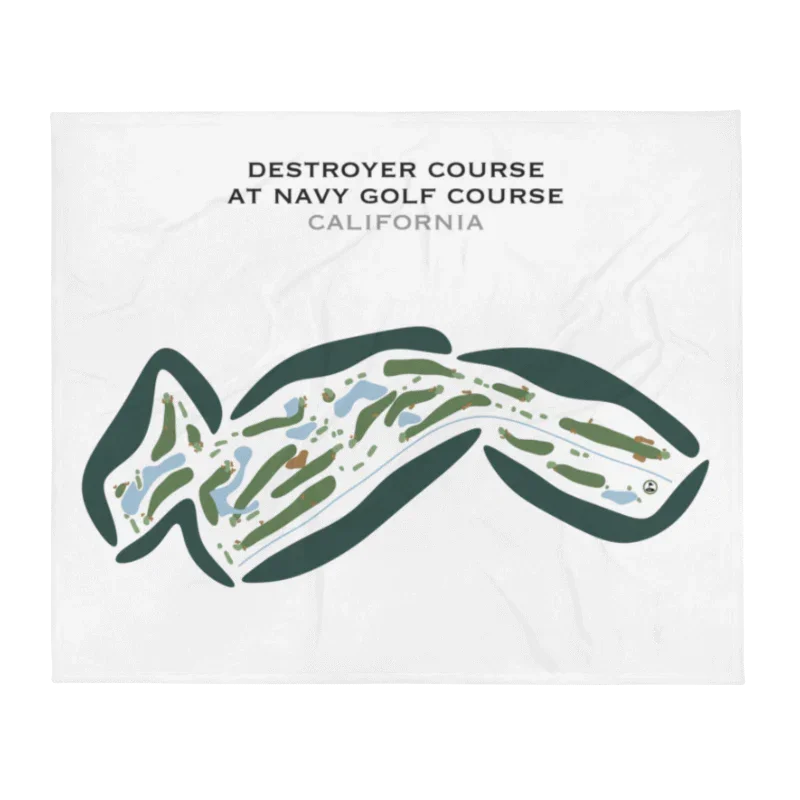 Destroyer Course at Navy Golf Course, California - Printed Golf Courses