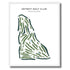 Detroit Golf Club, Michigan - Printed Golf Course
