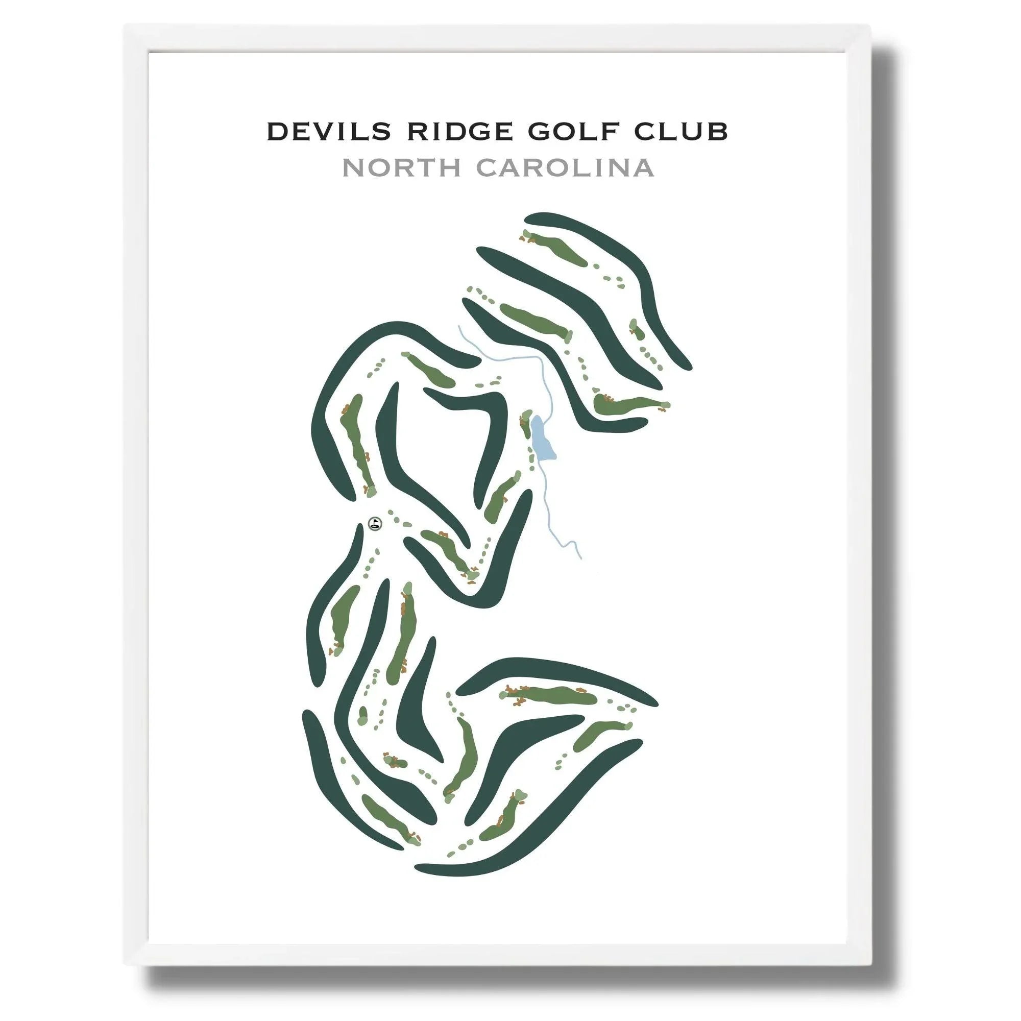 Devils Ridge Golf Club, North Carolina - Printed Golf Course