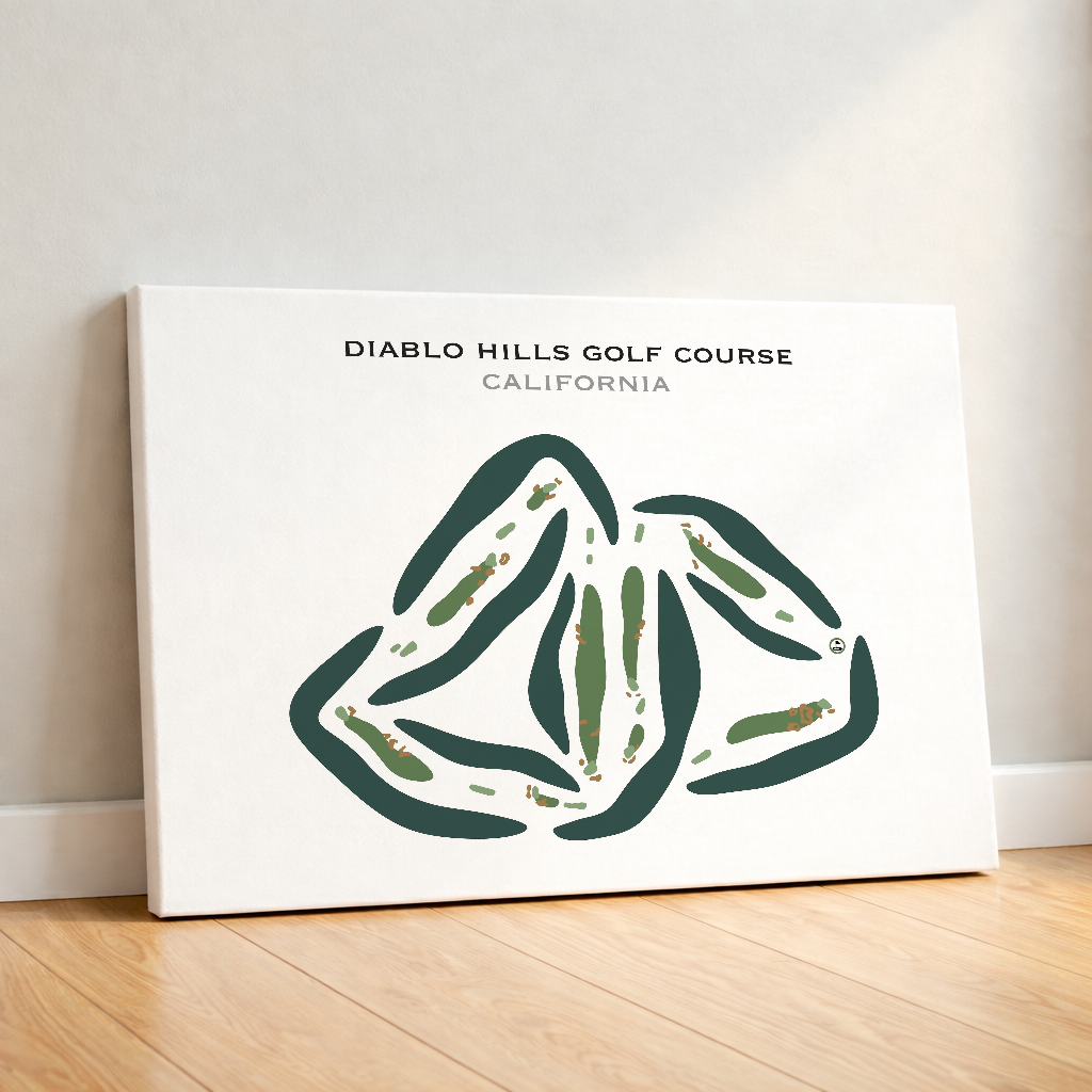 Diablo Hills Golf Course, California - Printed Golf Courses