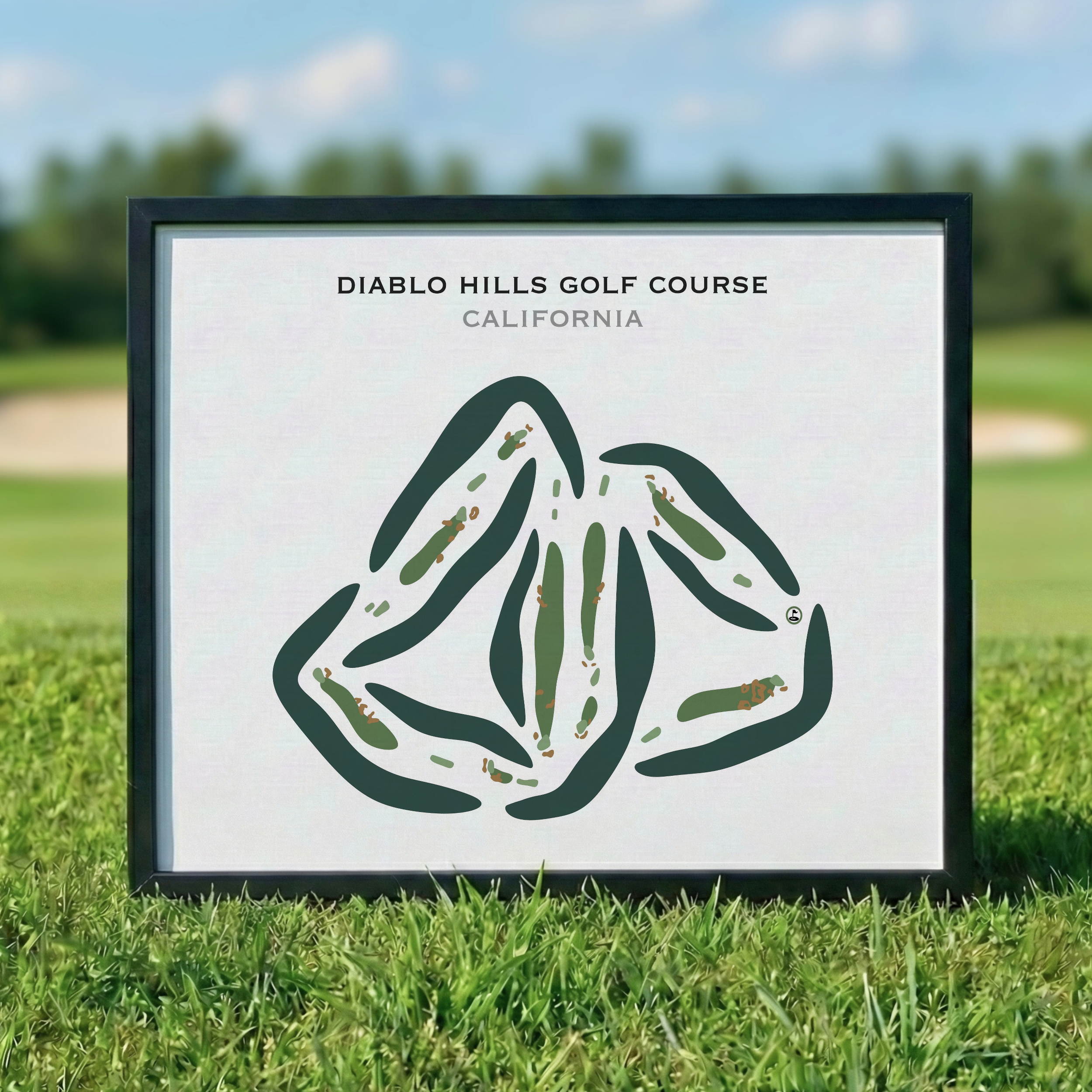 Diablo Hills Golf Course, California - Printed Golf Courses