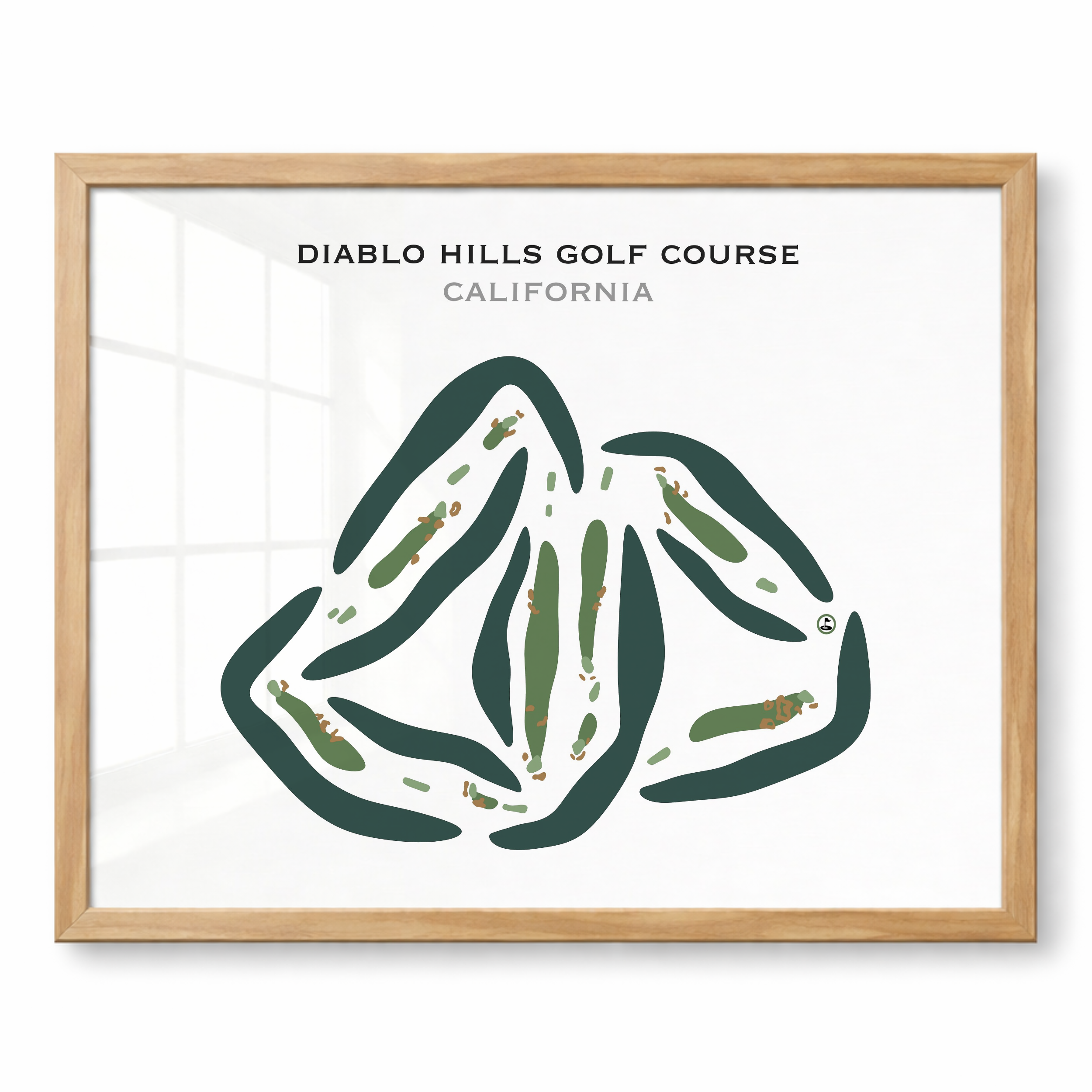 Diablo Hills Golf Course, California - Printed Golf Courses