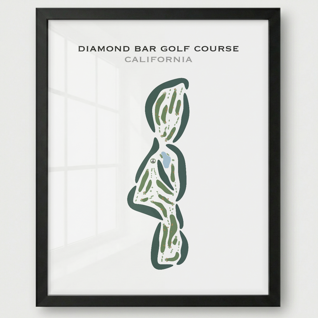 Diamond Bar Golf Course, California - Printed Golf Courses
