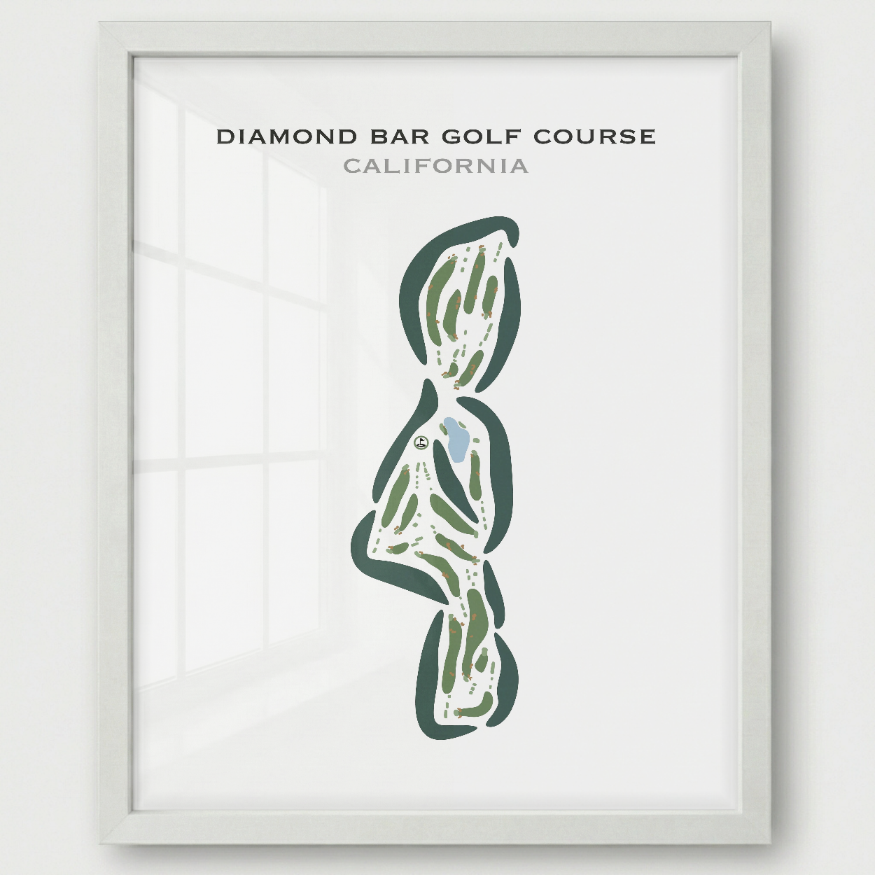 Diamond Bar Golf Course, California - Printed Golf Courses