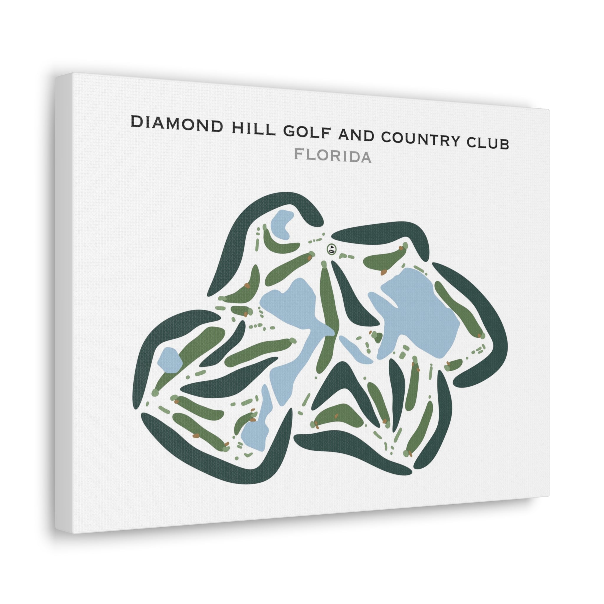 Diamond Hill Golf & Country Club, Florida - Printed Golf Courses